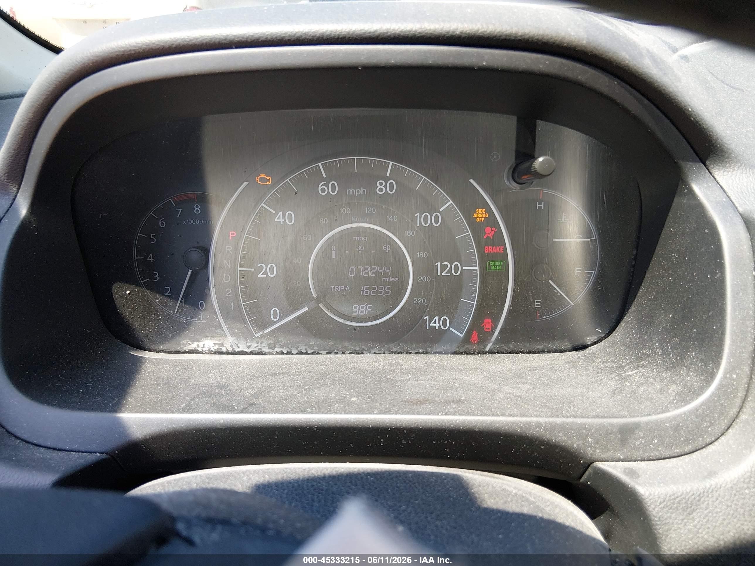 2014 Honda Cr-v Ex-l Gray vin: 2HKRM3H73EH552357