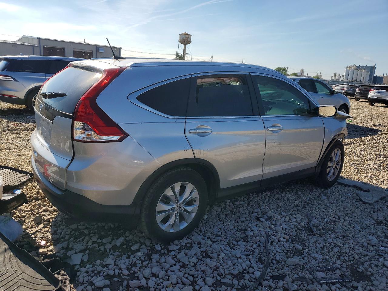2014 Honda Cr-v Exl Silver vin: 2HKRM3H73EH554352