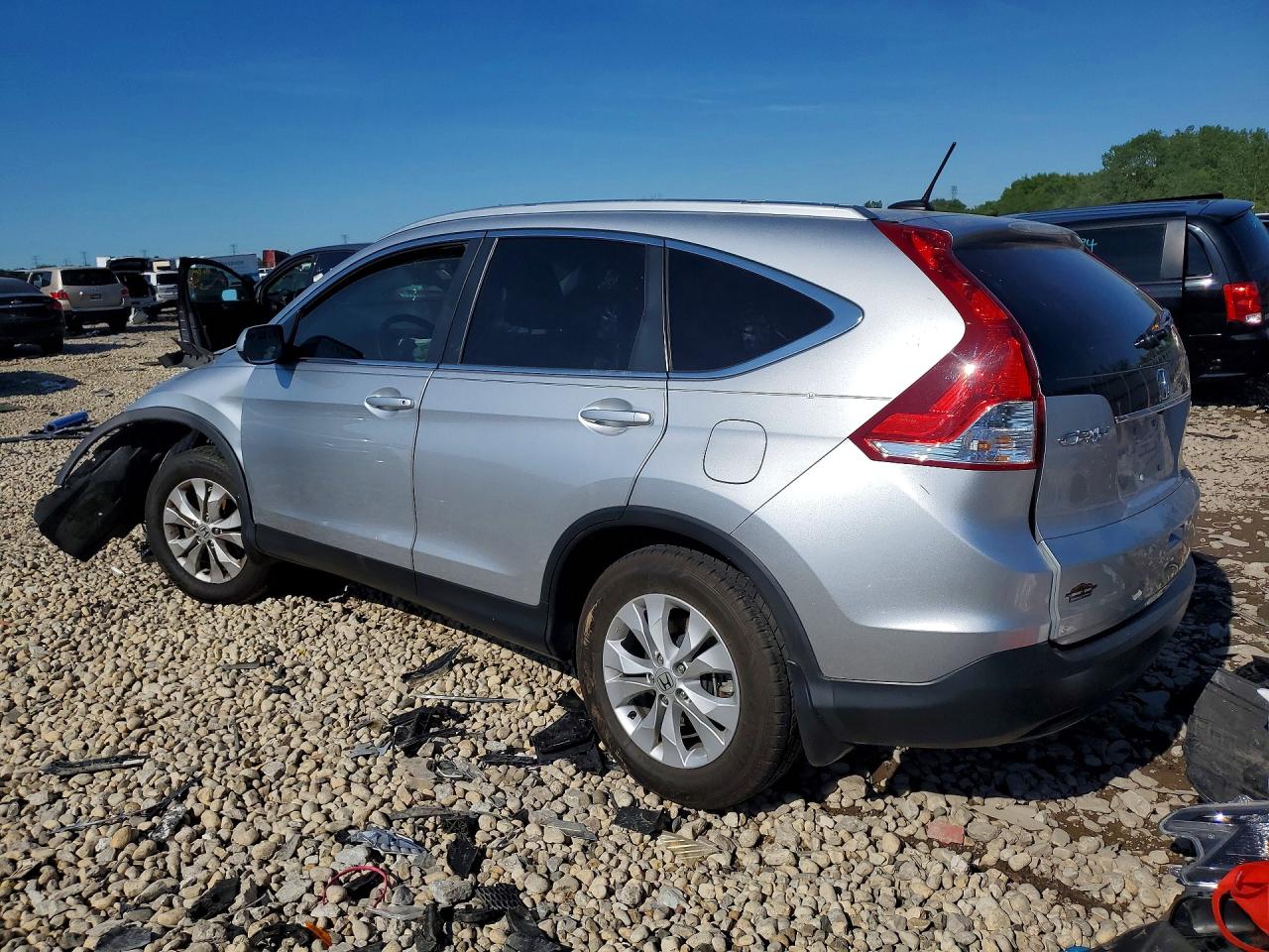 2014 Honda Cr-v Exl Silver vin: 2HKRM3H73EH554352