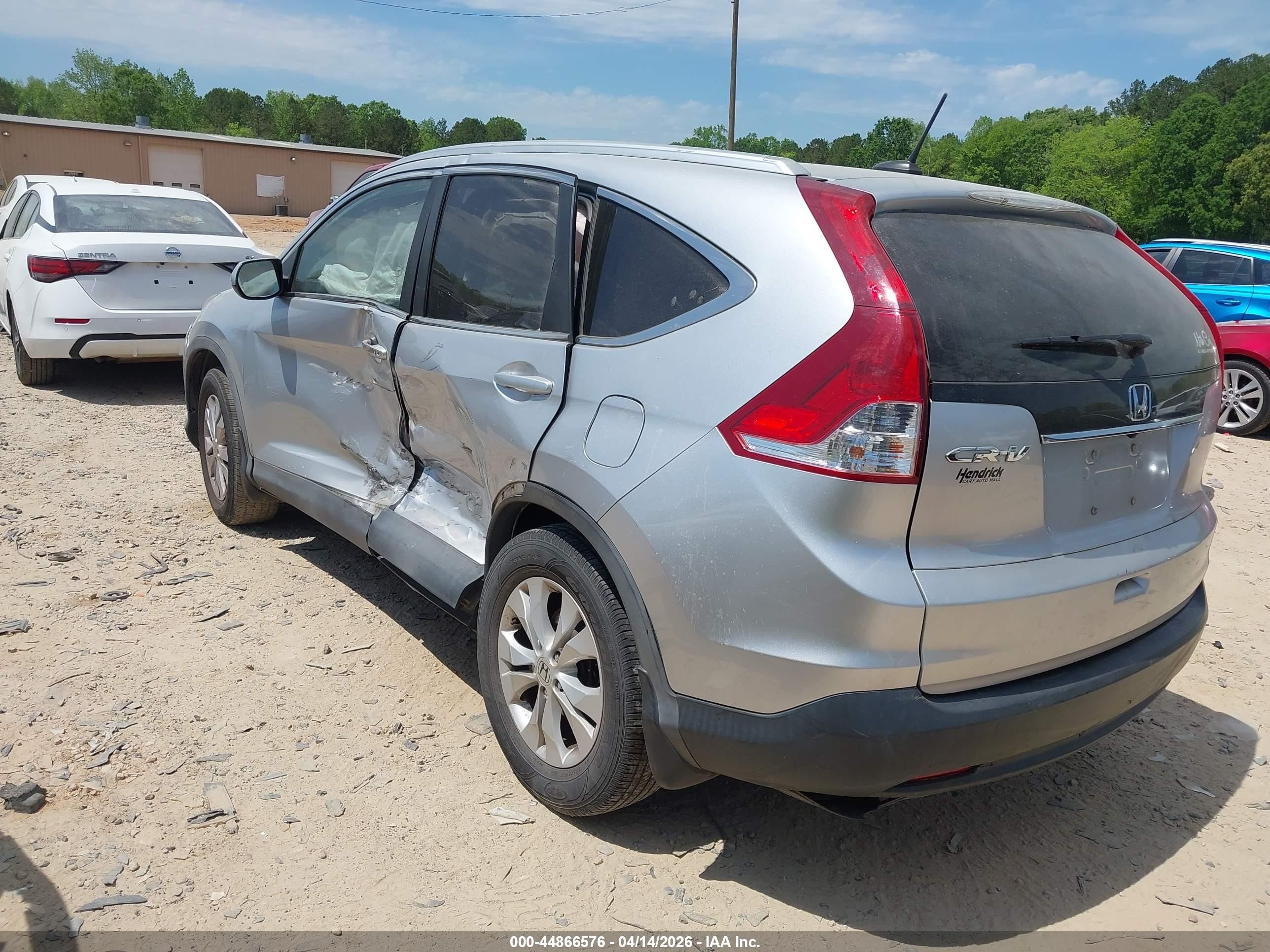 2014 Honda Cr-v Ex-l Silver vin: 2HKRM3H73EH554741