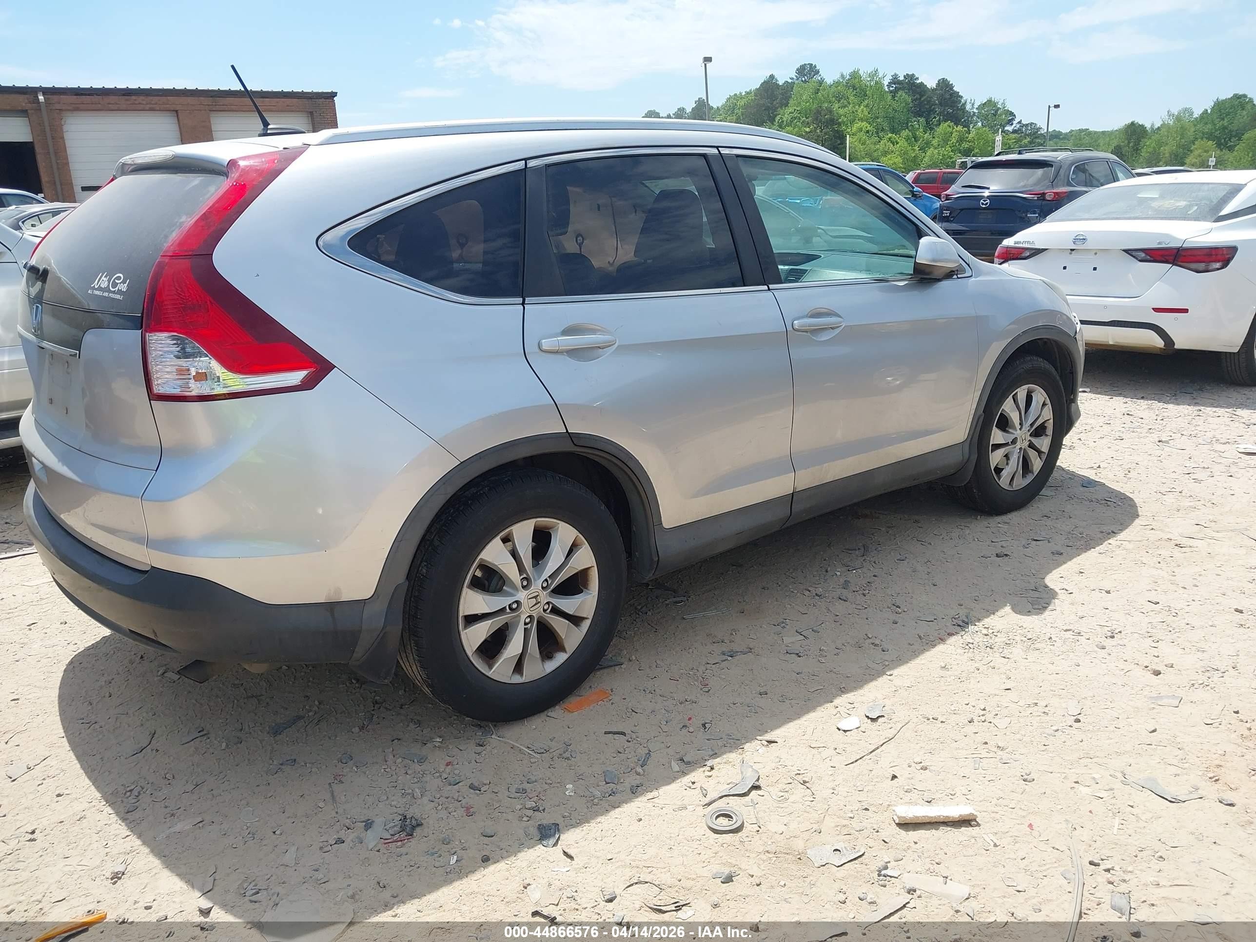 2014 Honda Cr-v Ex-l Silver vin: 2HKRM3H73EH554741