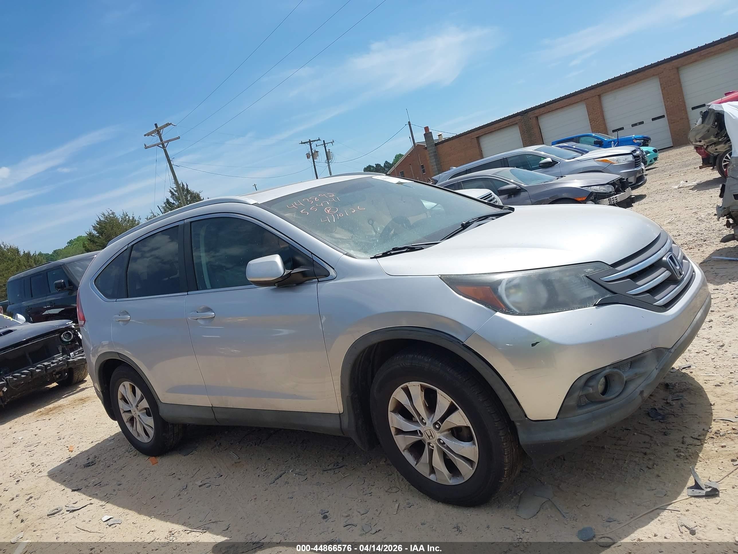 2014 Honda Cr-v Ex-l Silver vin: 2HKRM3H73EH554741
