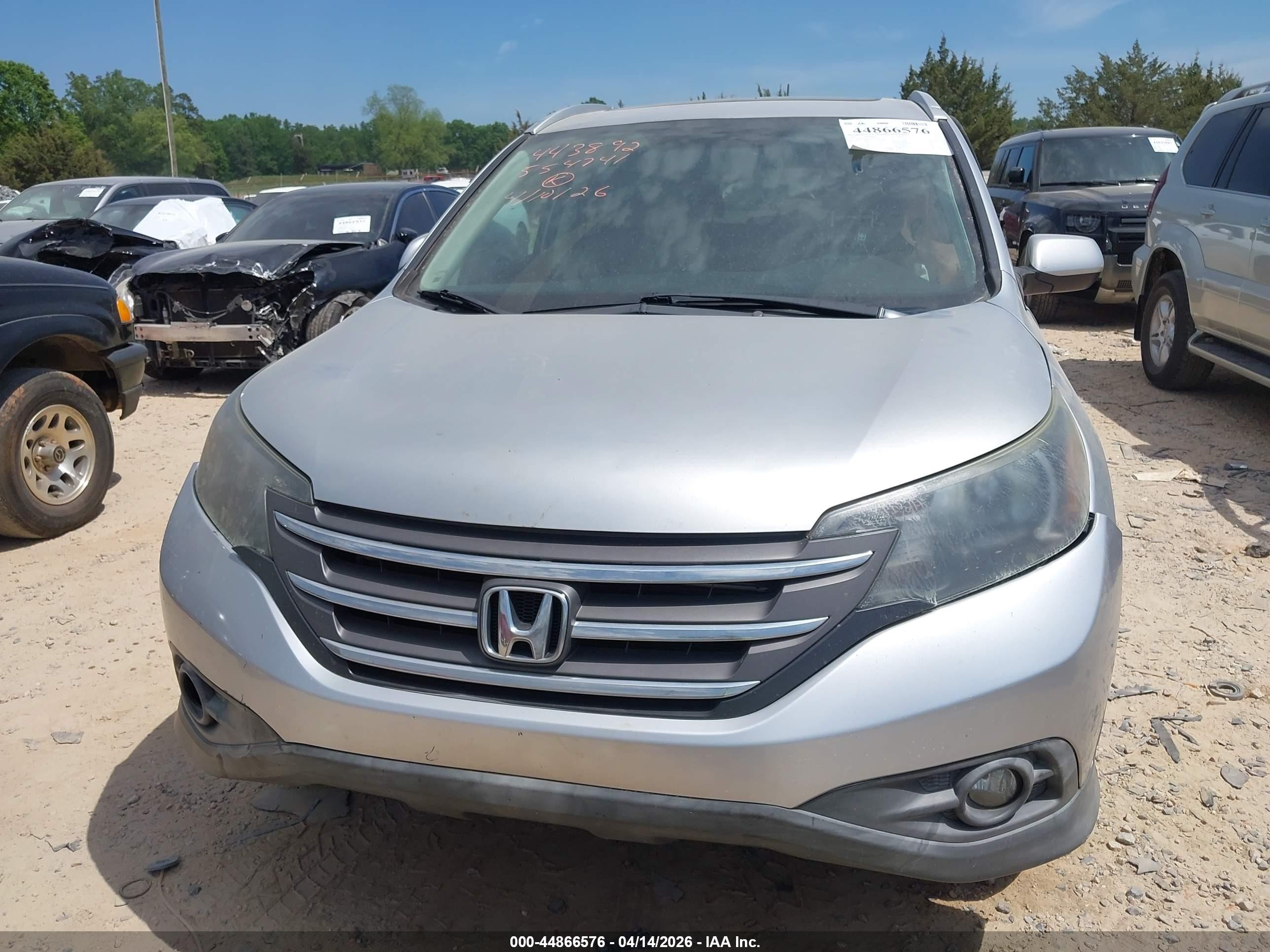 2014 Honda Cr-v Ex-l Silver vin: 2HKRM3H73EH554741
