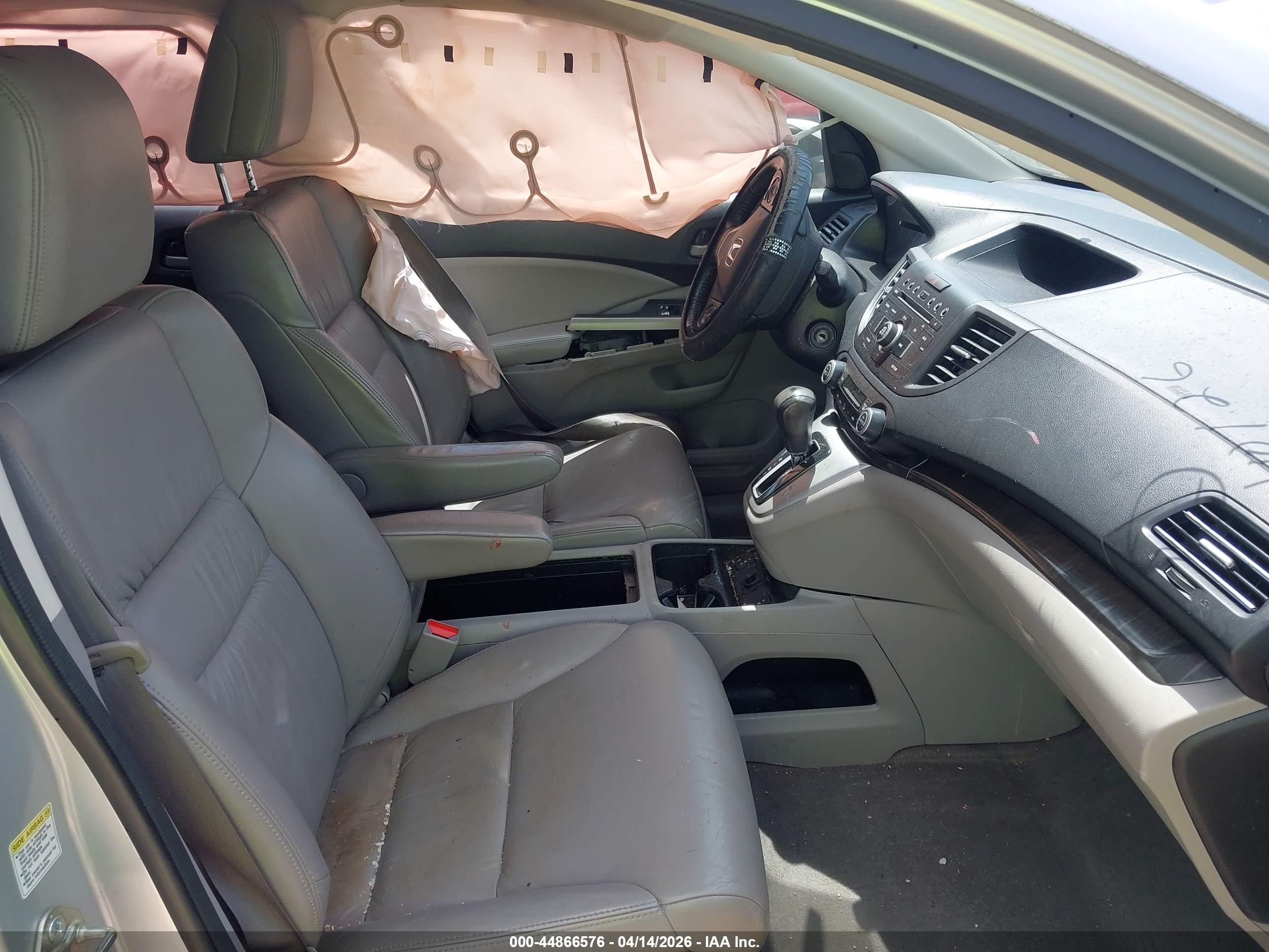 2014 Honda Cr-v Ex-l Silver vin: 2HKRM3H73EH554741