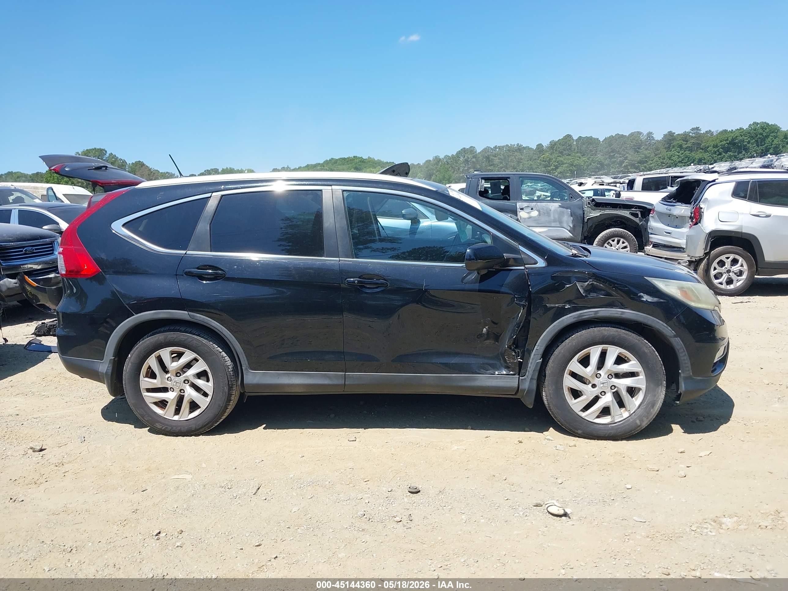 2015 Honda Cr-v Ex-l Black vin: 2HKRM3H73FH513902