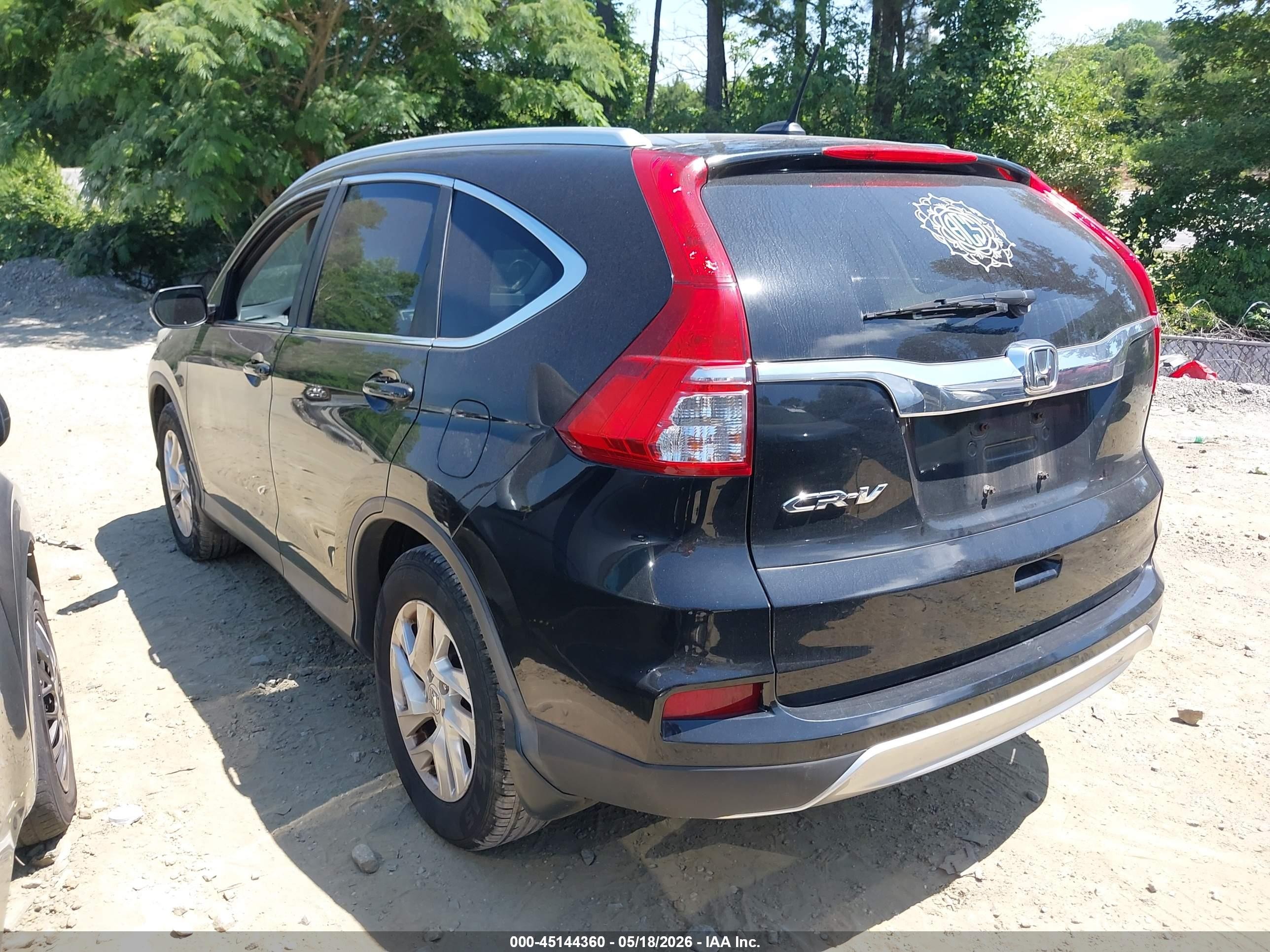 2015 Honda Cr-v Ex-l Black vin: 2HKRM3H73FH513902