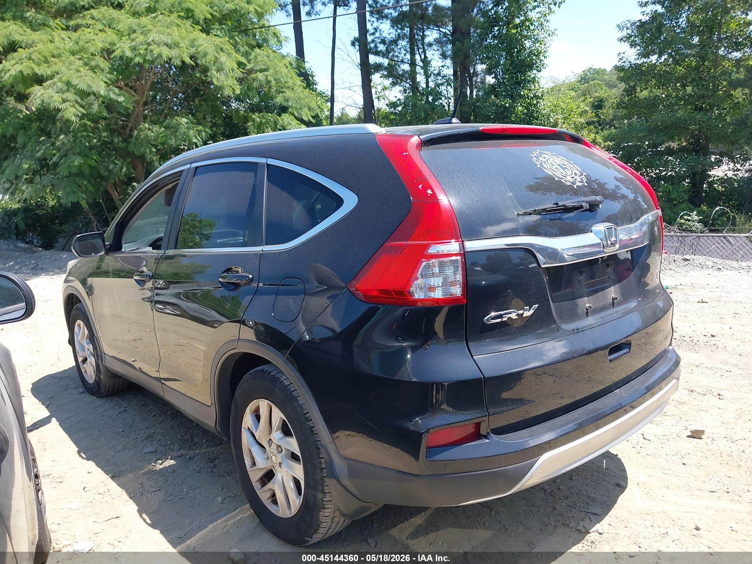 2015 Honda Cr-v Ex-l Black vin: 2HKRM3H73FH513902