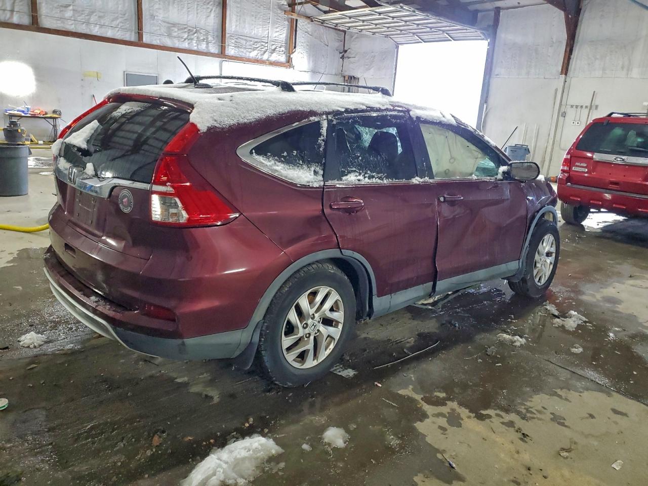2015 Honda Cr-v Exl Maroon vin: 2HKRM3H73FH515469