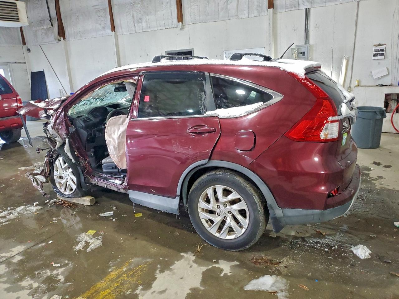 2015 Honda Cr-v Exl Maroon vin: 2HKRM3H73FH515469
