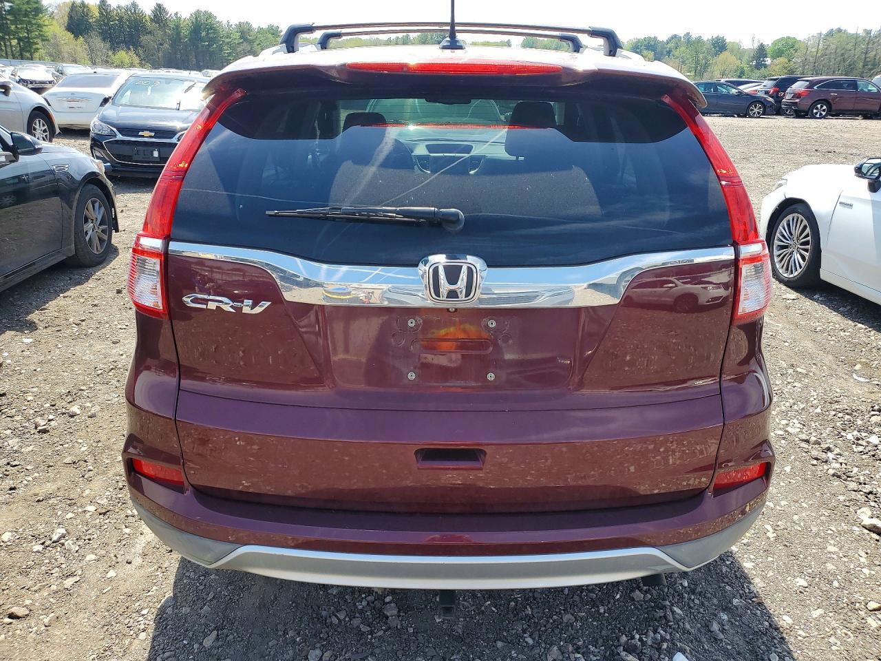 2015 Honda Cr-v Exl Burgundy vin: 2HKRM3H73FH519764