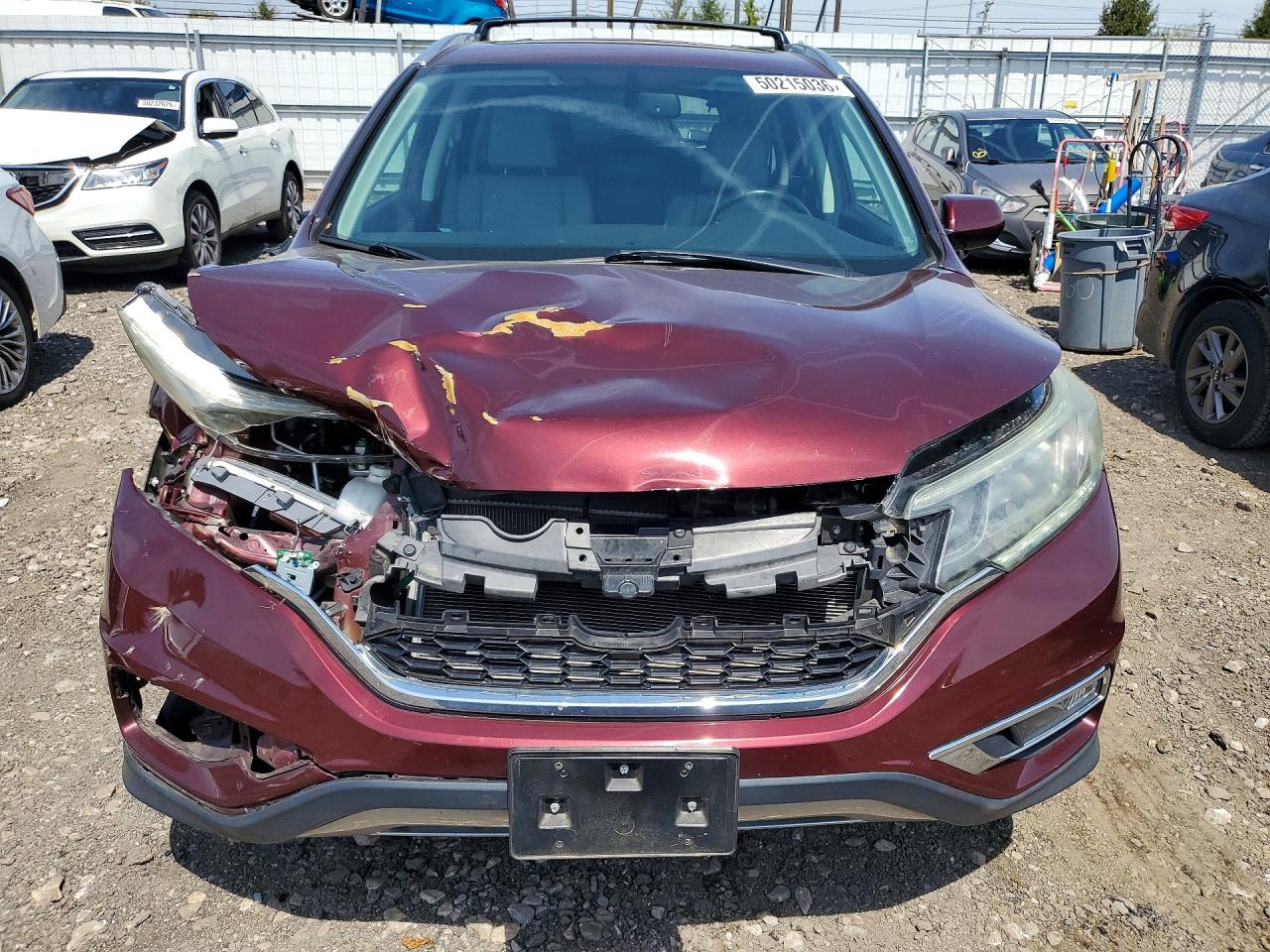 2015 Honda Cr-v Exl Burgundy vin: 2HKRM3H73FH519764