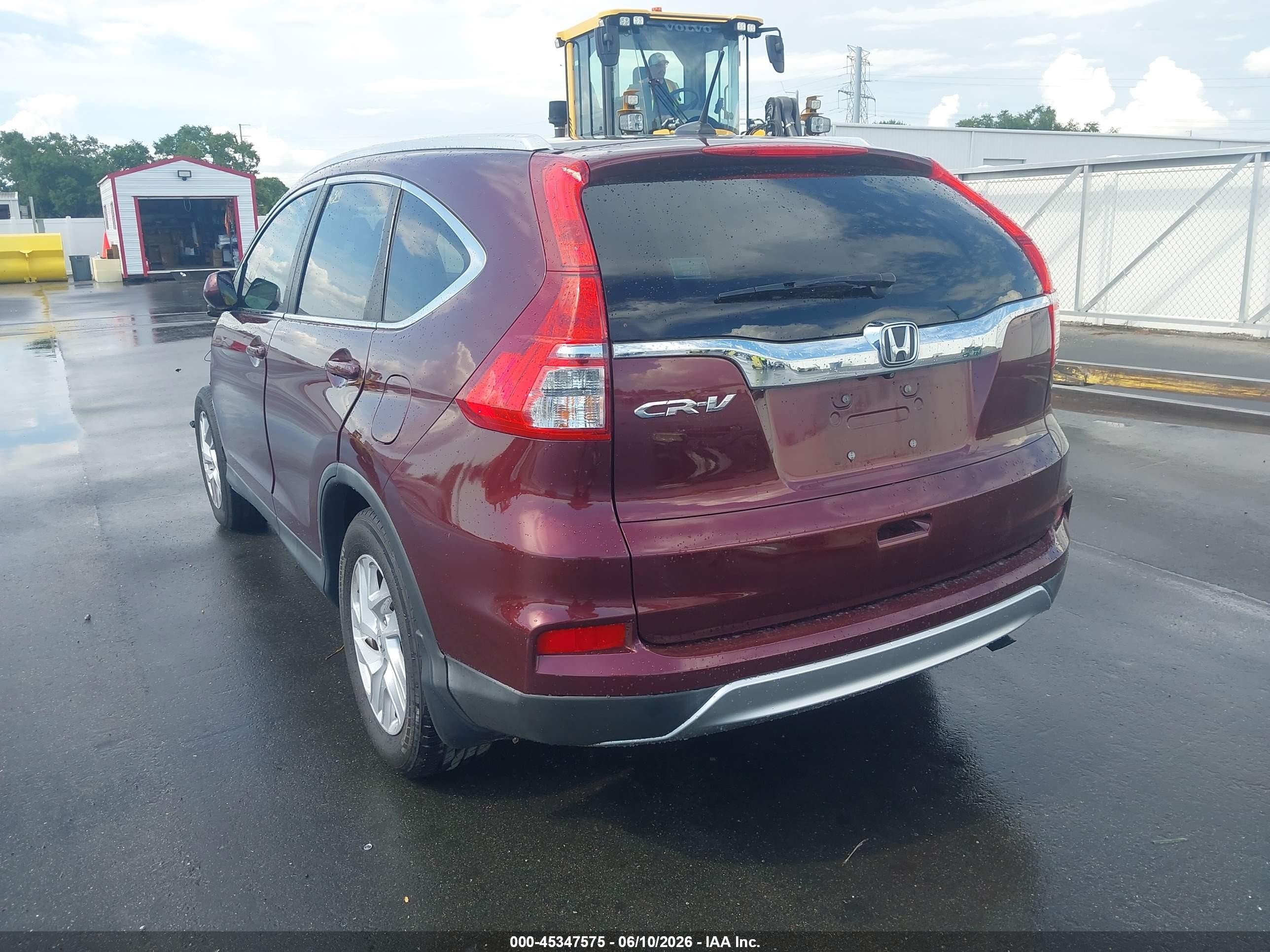 2015 Honda Cr-v Ex-l Maroon vin: 2HKRM3H73FH520235