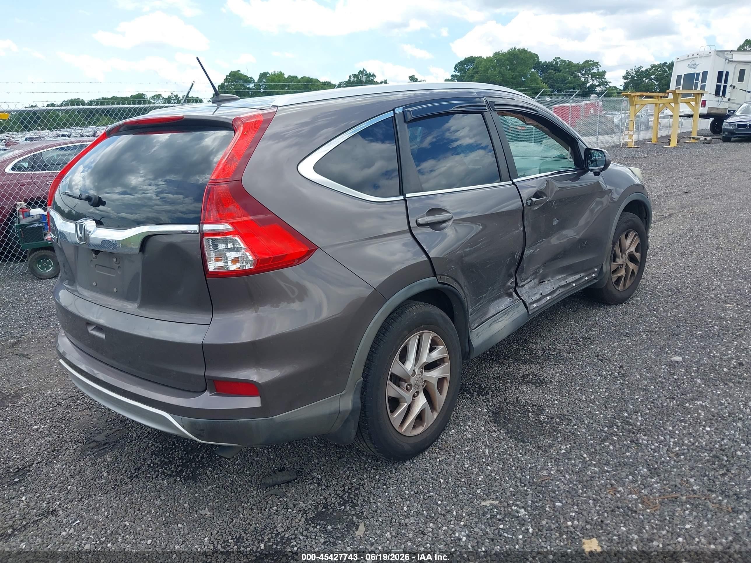 2015 Honda Cr-v Ex-l Pewter vin: 2HKRM3H73FH523975