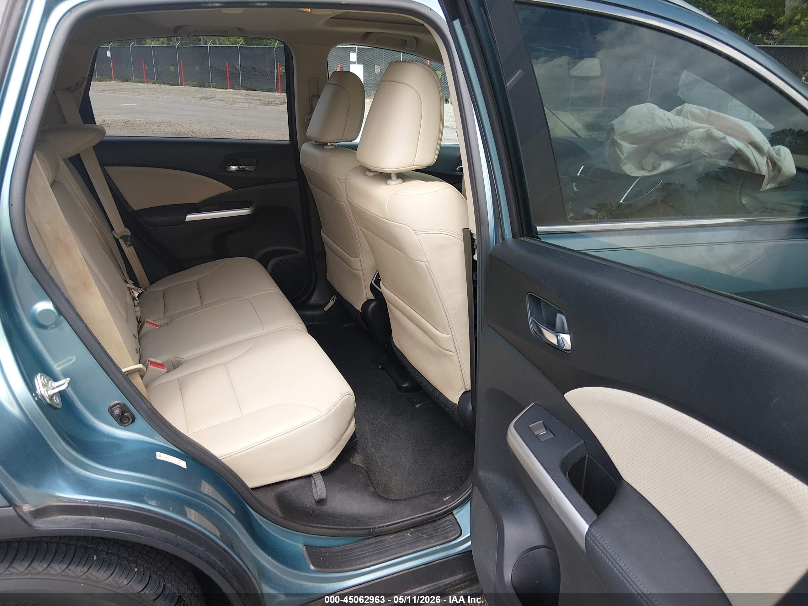 2015 Honda Cr-v Ex-l Blue vin: 2HKRM3H73FH524320