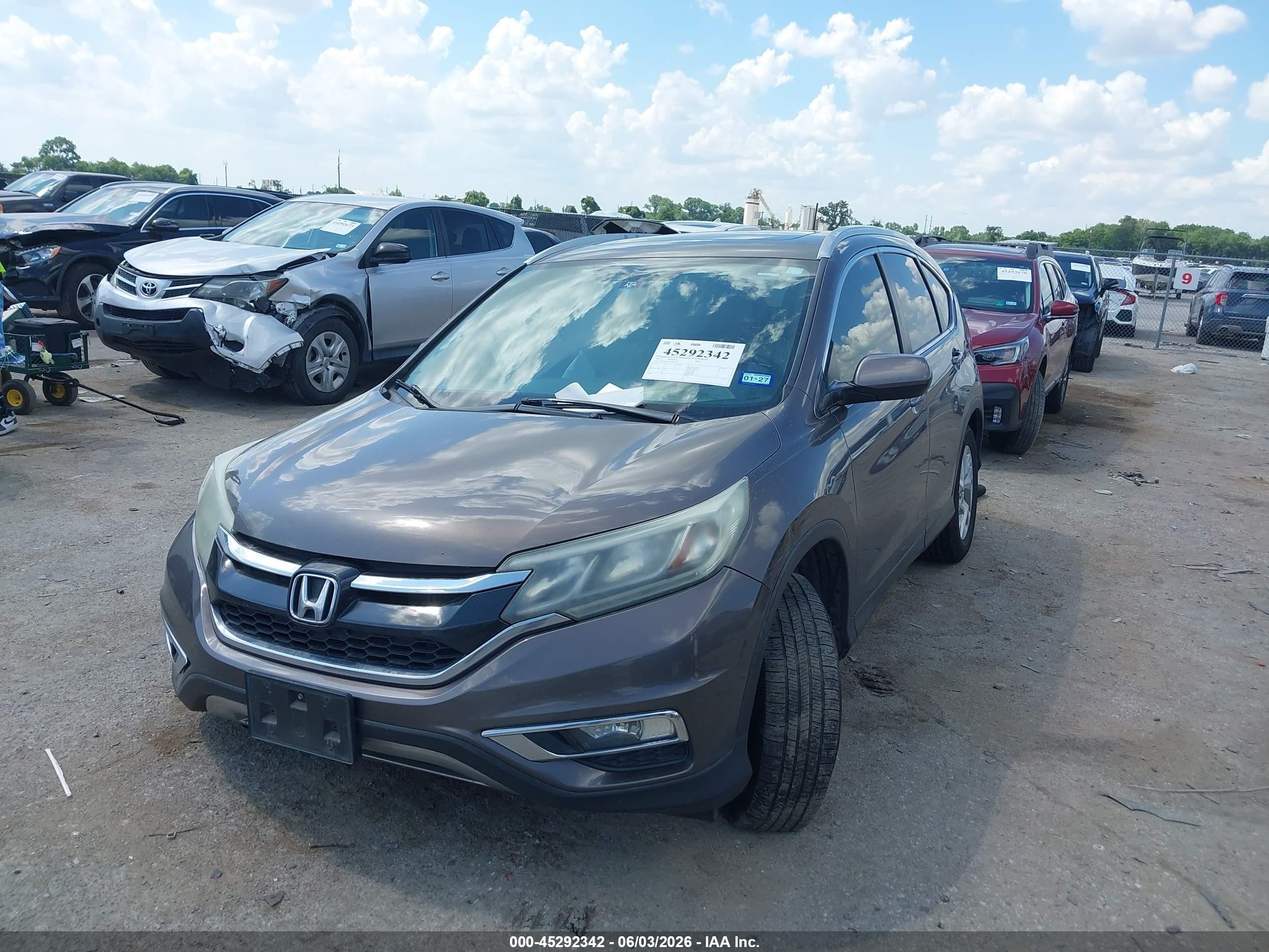 2015 Honda Cr-v Ex-l Black vin: 2HKRM3H73FH536306
