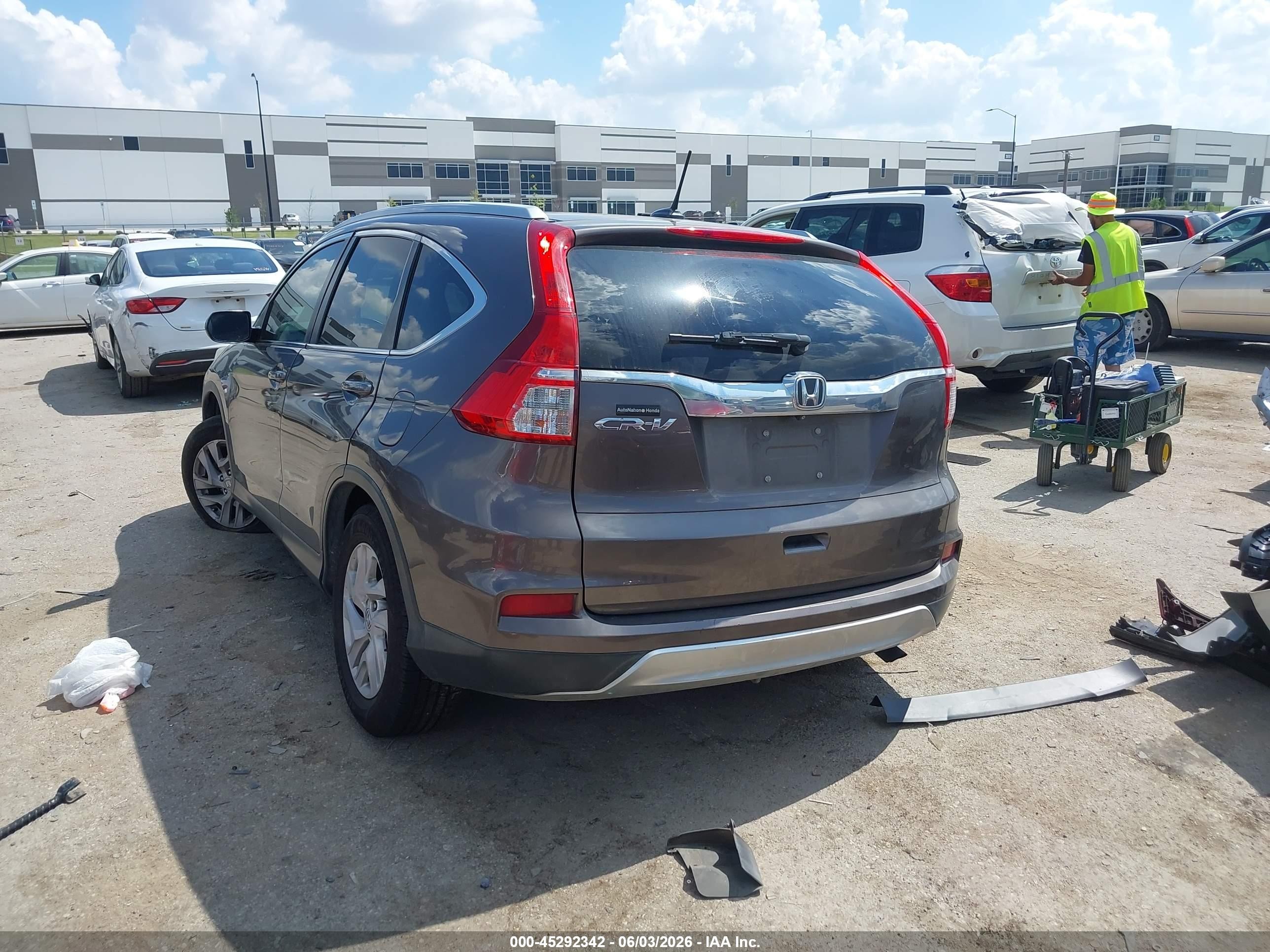2015 Honda Cr-v Ex-l Black vin: 2HKRM3H73FH536306