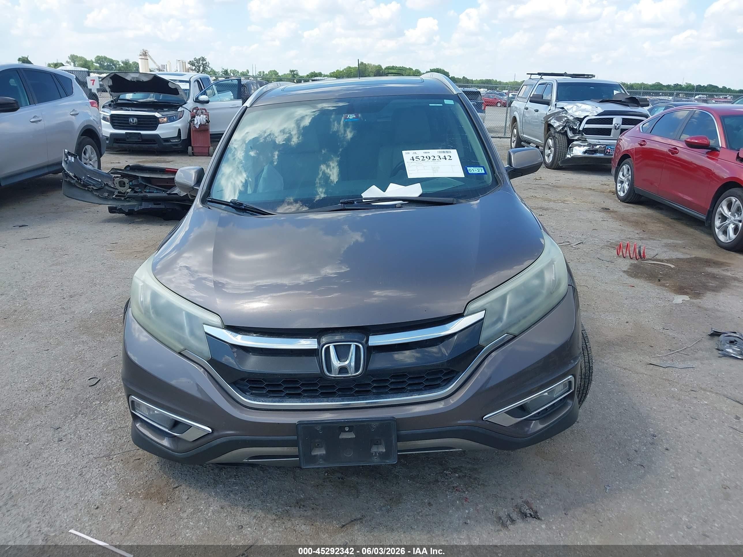 2015 Honda Cr-v Ex-l Black vin: 2HKRM3H73FH536306