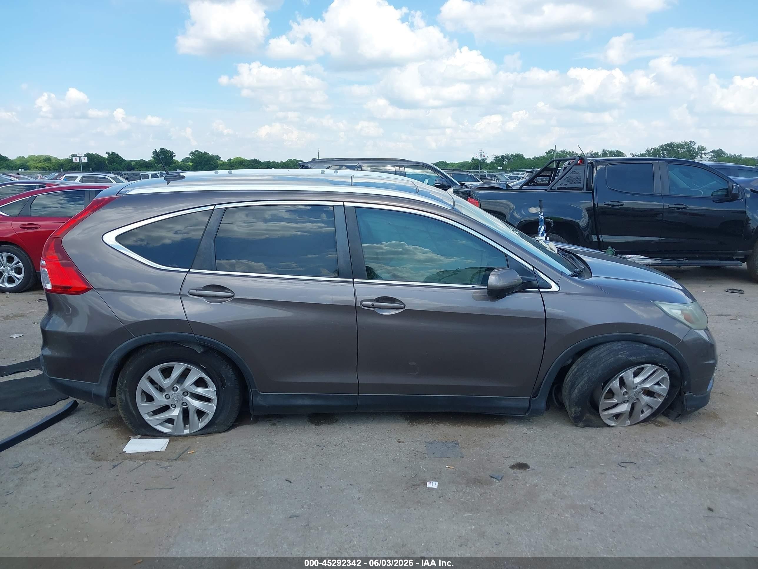 2015 Honda Cr-v Ex-l Black vin: 2HKRM3H73FH536306