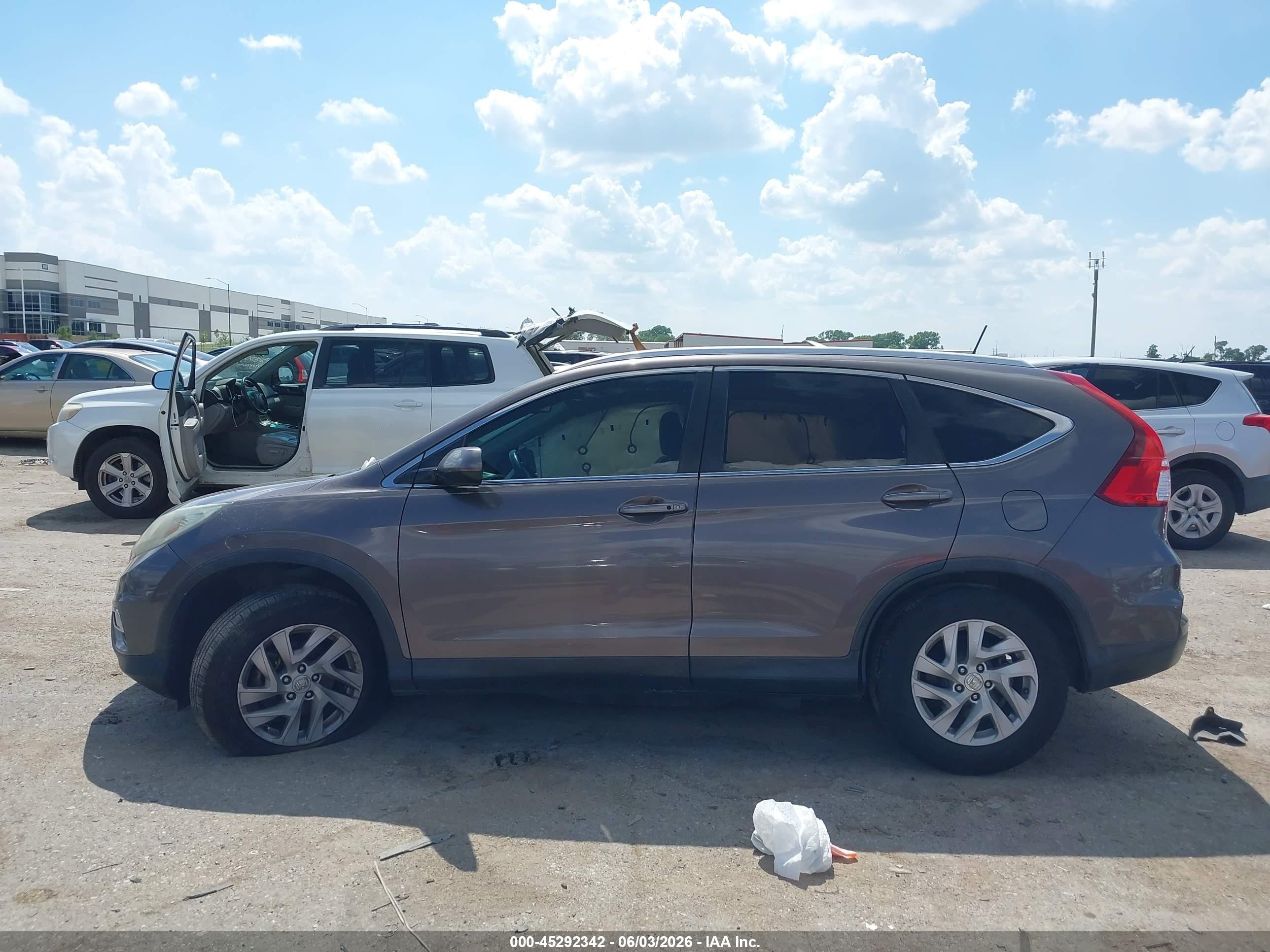 2015 Honda Cr-v Ex-l Black vin: 2HKRM3H73FH536306