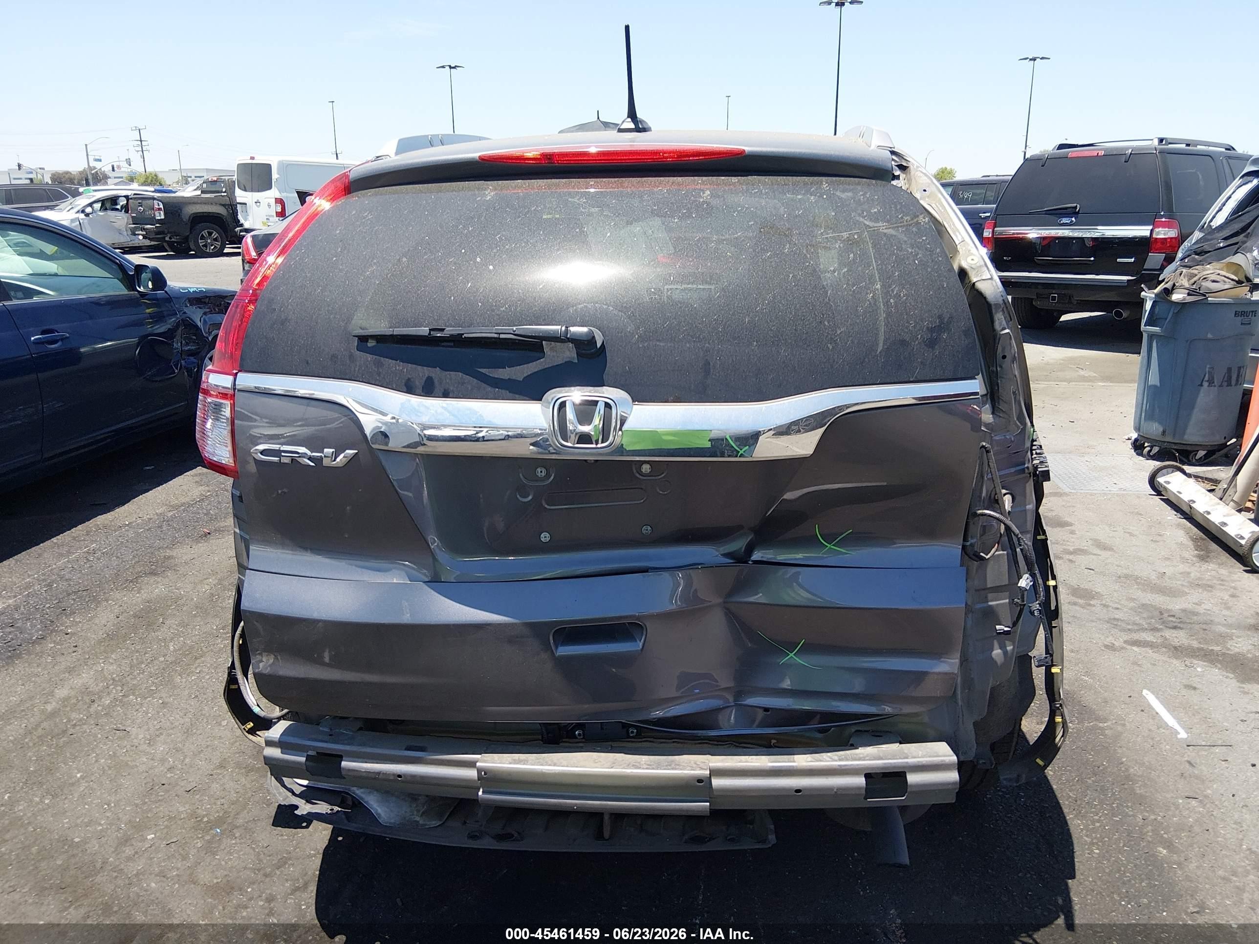 2015 Honda Cr-v Ex-l Gray vin: 2HKRM3H73FH541862