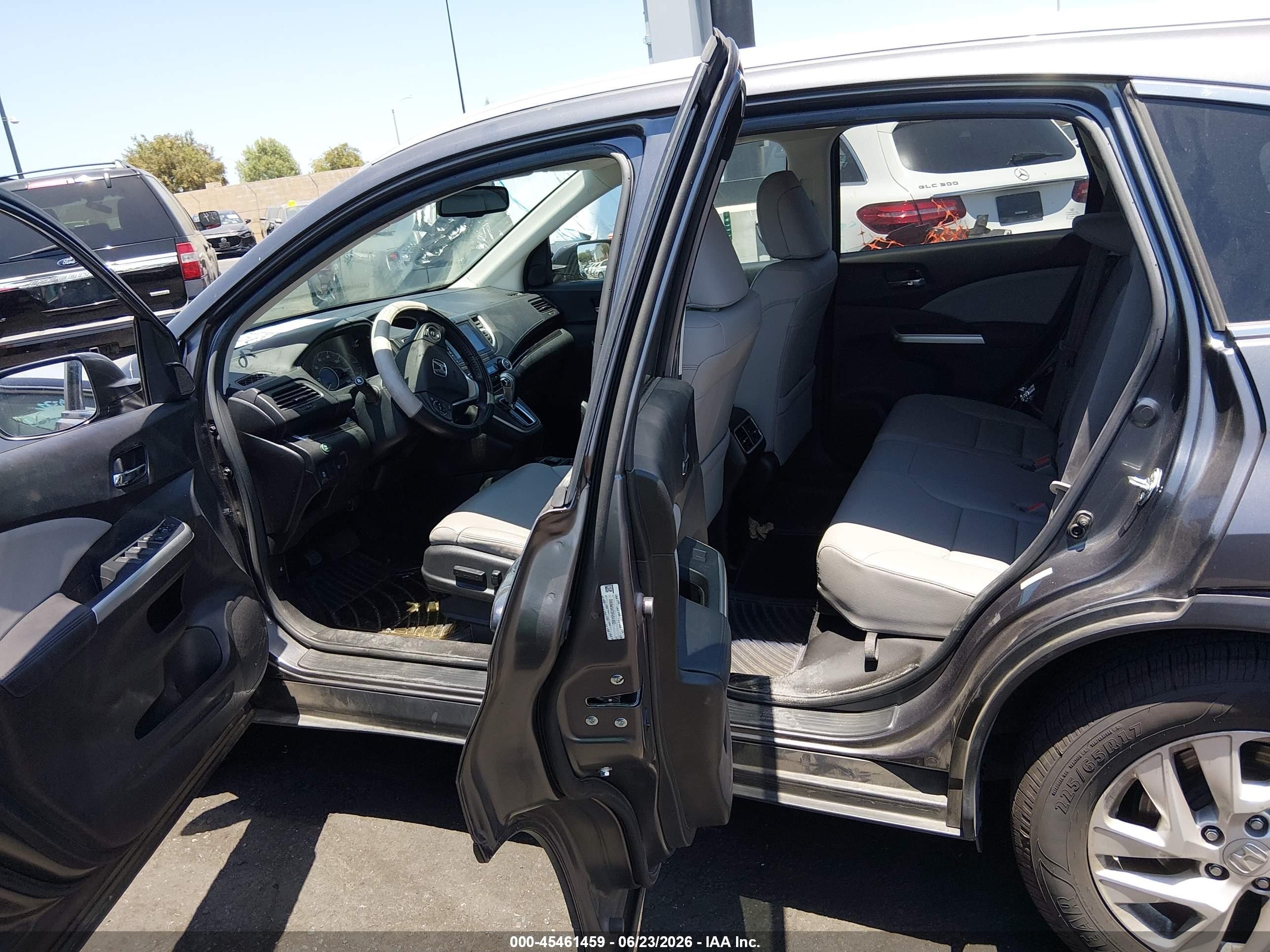 2015 Honda Cr-v Ex-l Gray vin: 2HKRM3H73FH541862