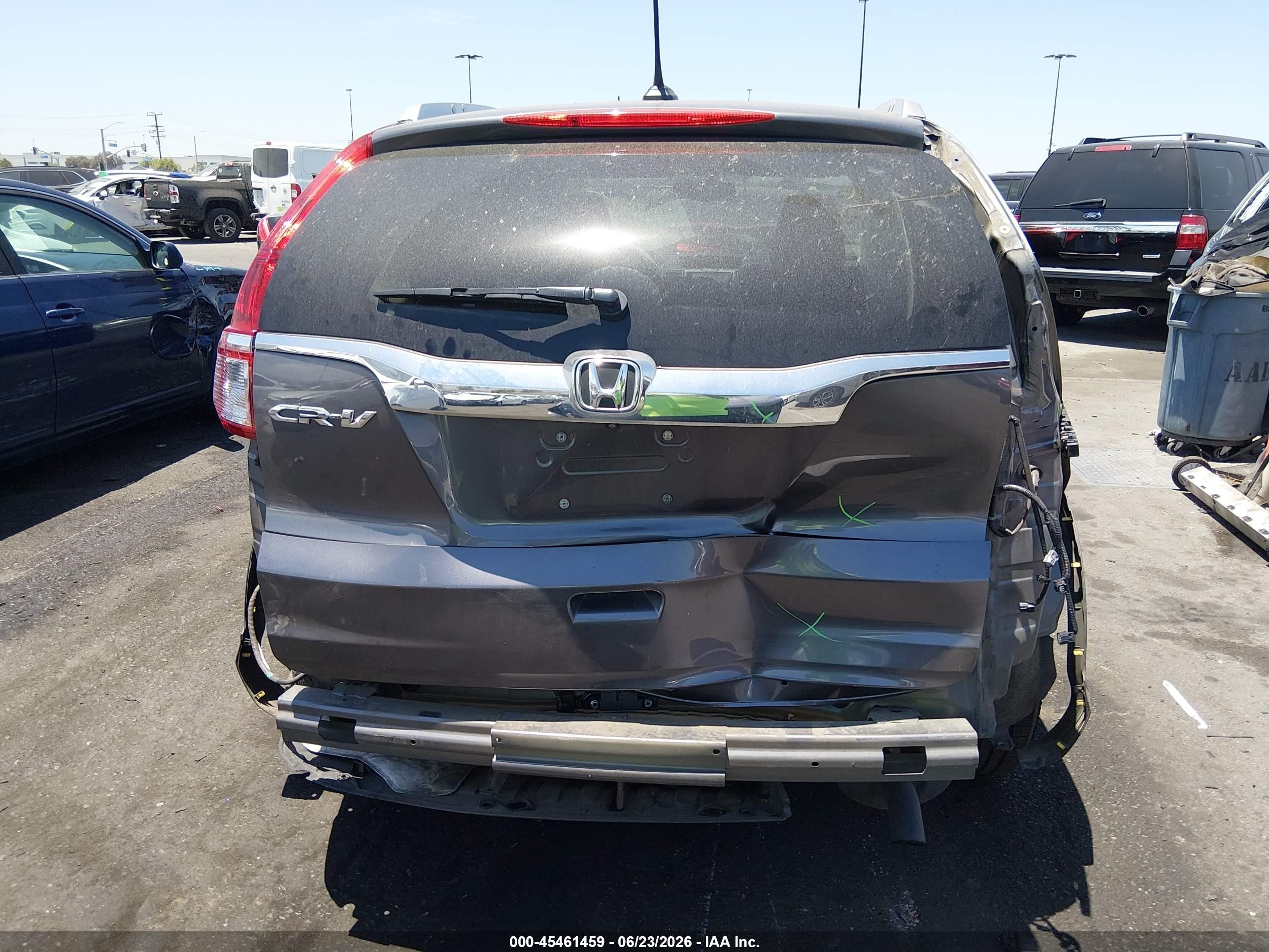 2015 Honda Cr-v Ex-l Gray vin: 2HKRM3H73FH541862