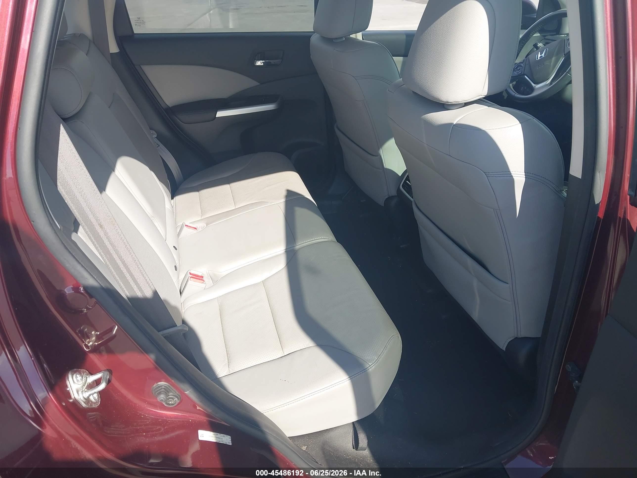 2015 Honda Cr-v Ex-l Burgundy vin: 2HKRM3H73FH542154