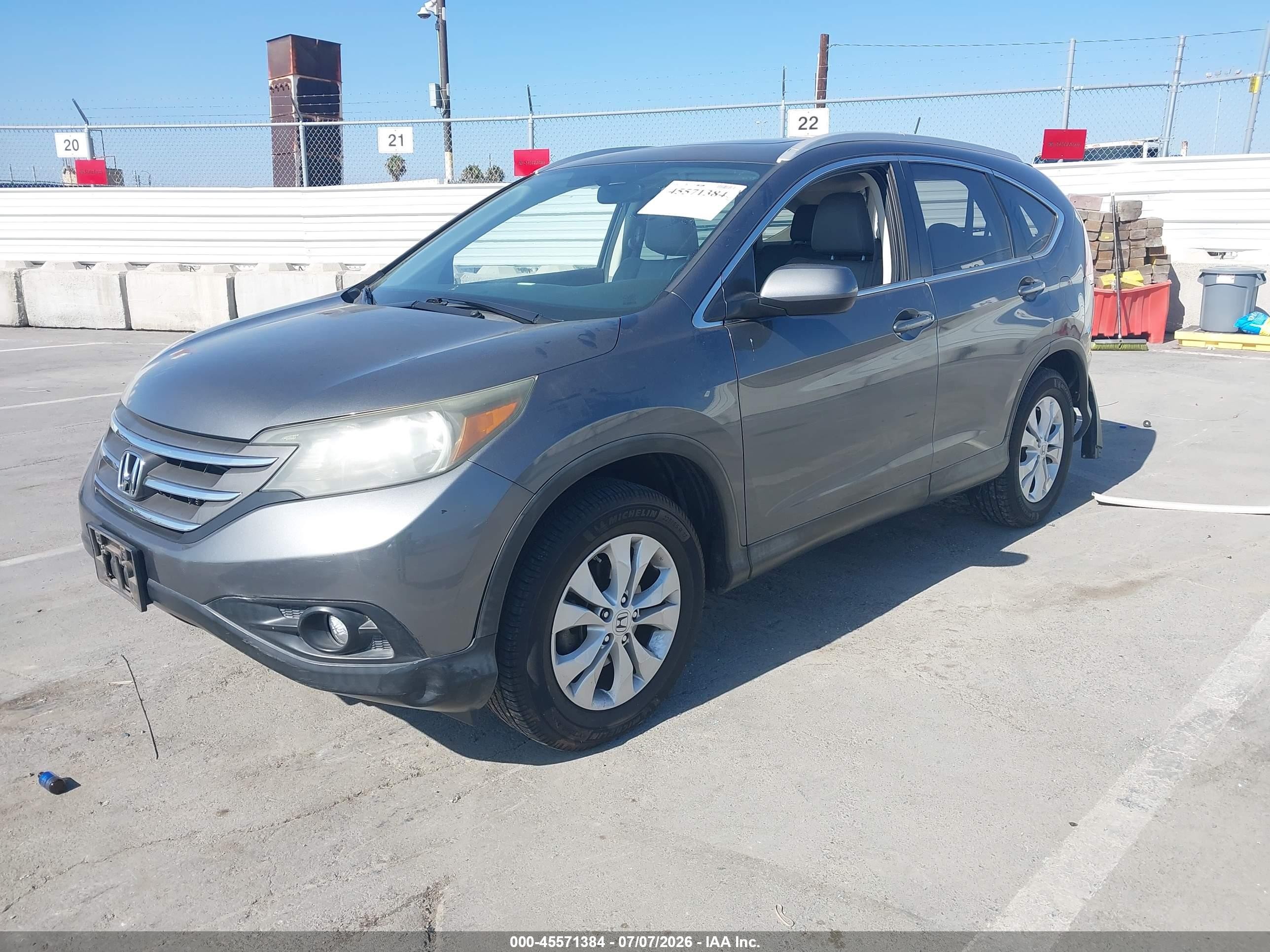 2013 Honda Cr-v Ex-l Серый vin: 2HKRM3H74DH500962