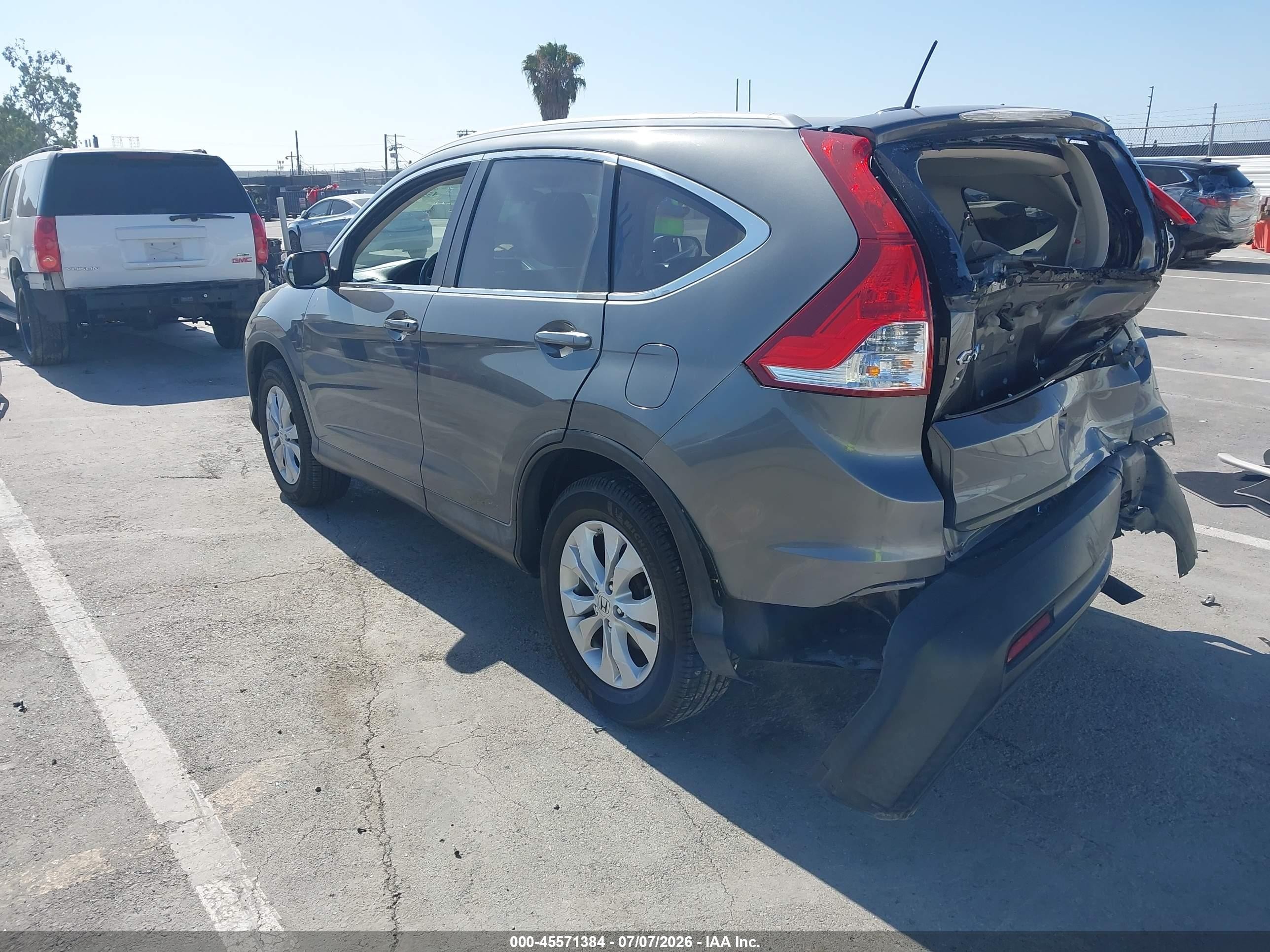 2013 Honda Cr-v Ex-l Серый vin: 2HKRM3H74DH500962