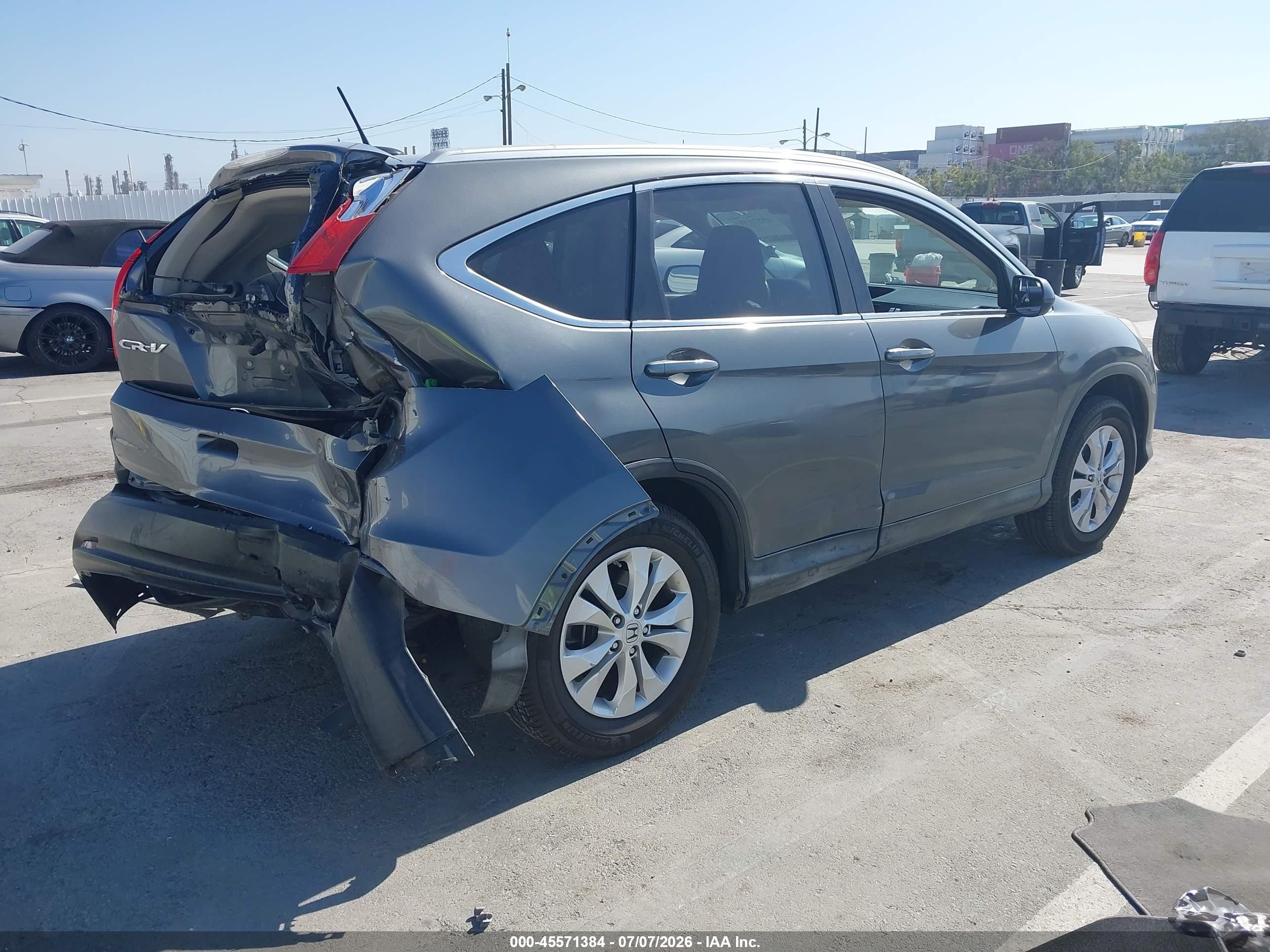 2013 Honda Cr-v Ex-l Серый vin: 2HKRM3H74DH500962
