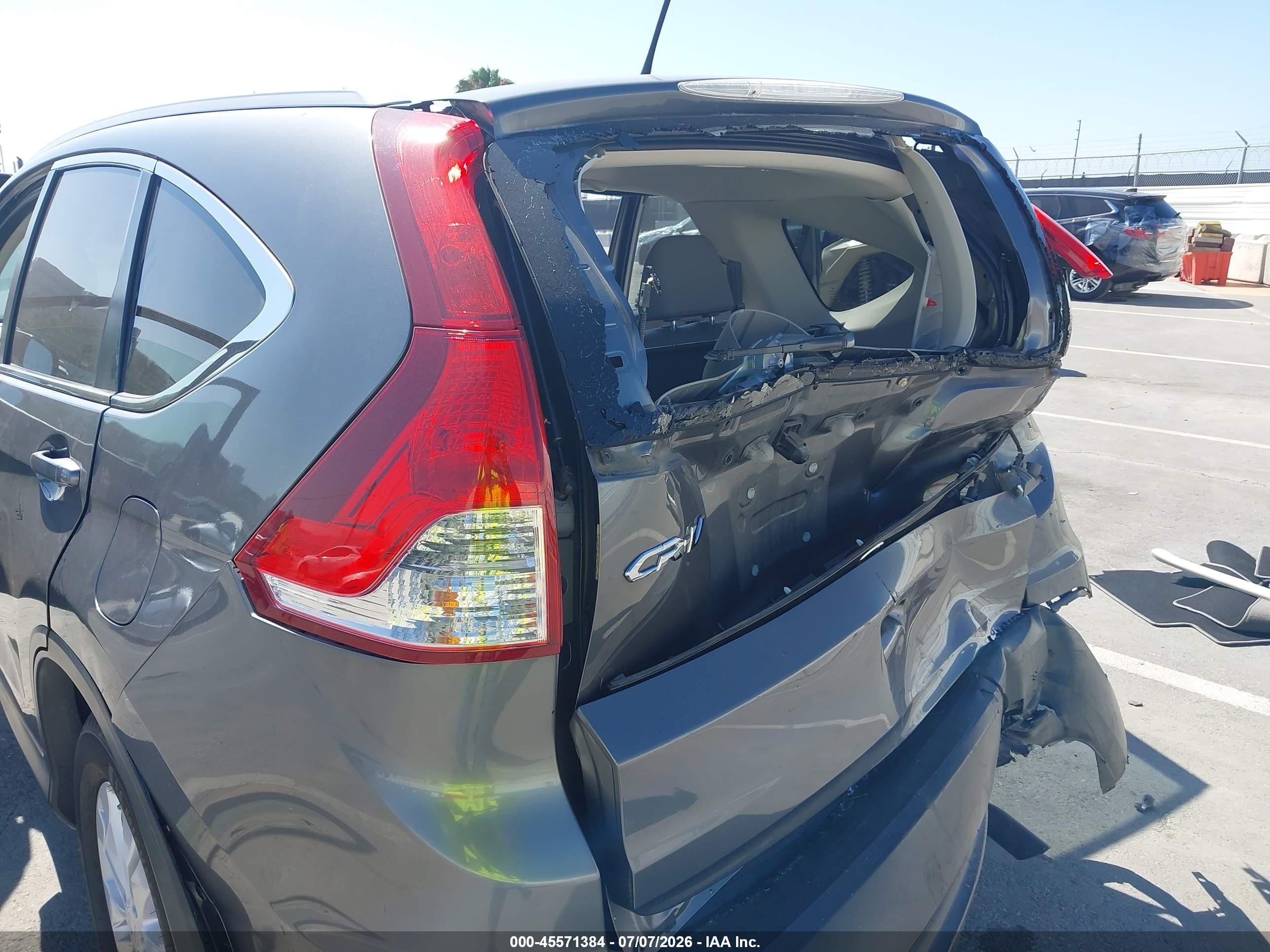 2013 Honda Cr-v Ex-l Серый vin: 2HKRM3H74DH500962