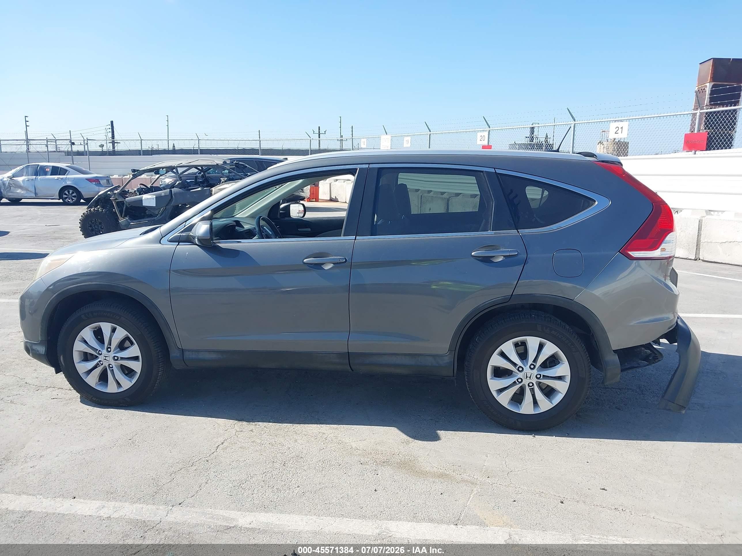 2013 Honda Cr-v Ex-l Серый vin: 2HKRM3H74DH500962