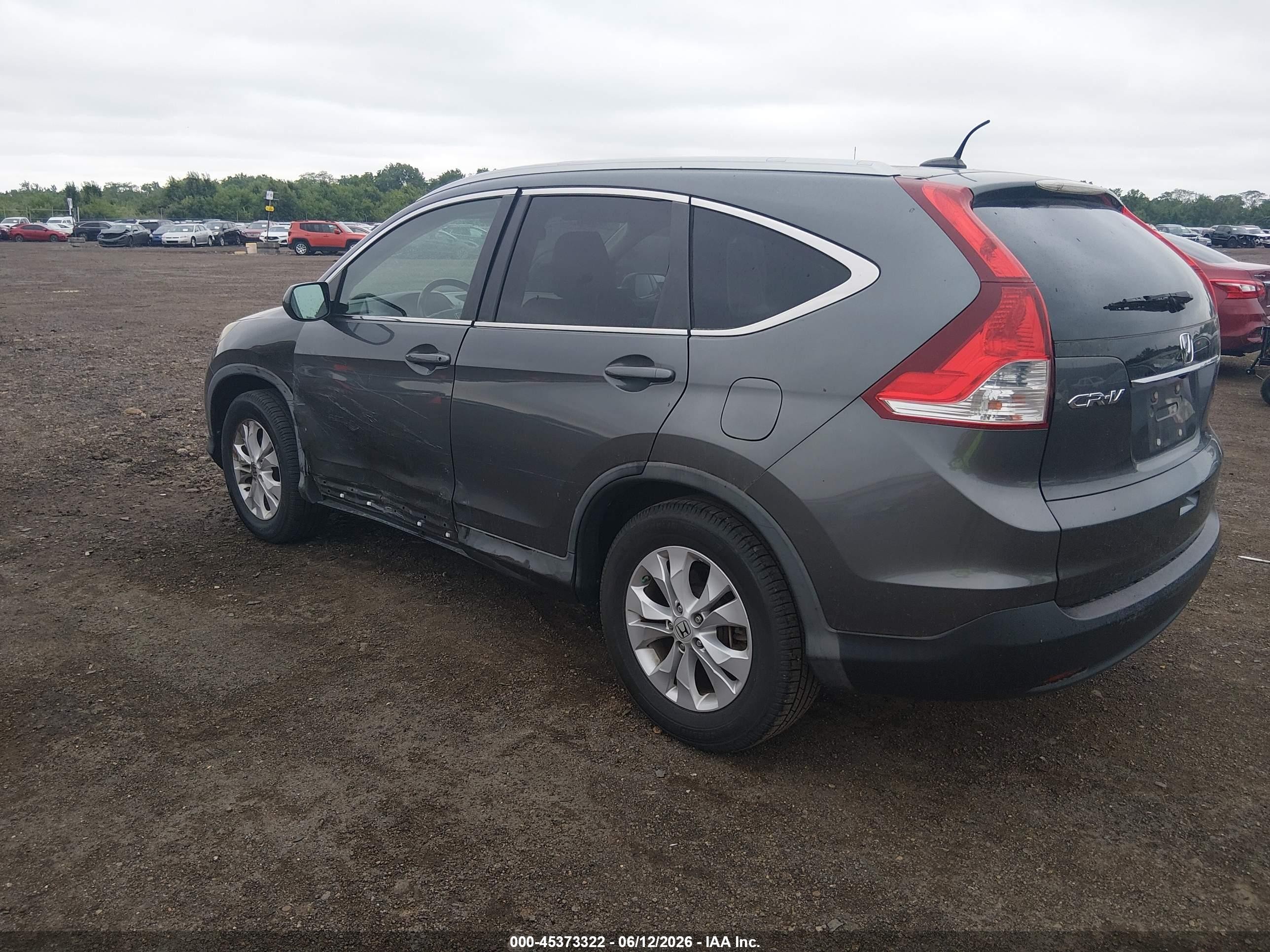 2013 Honda Cr-v Ex-l Gray vin: 2HKRM3H74DH505255