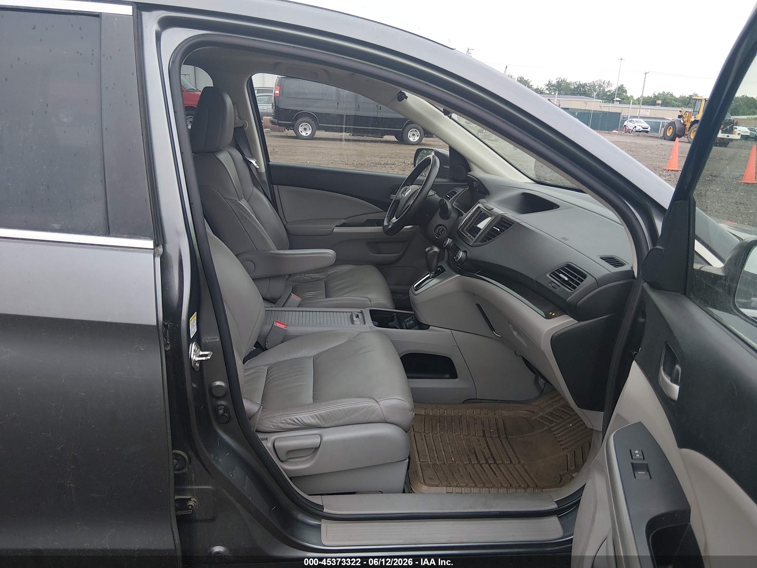 2013 Honda Cr-v Ex-l Gray vin: 2HKRM3H74DH505255
