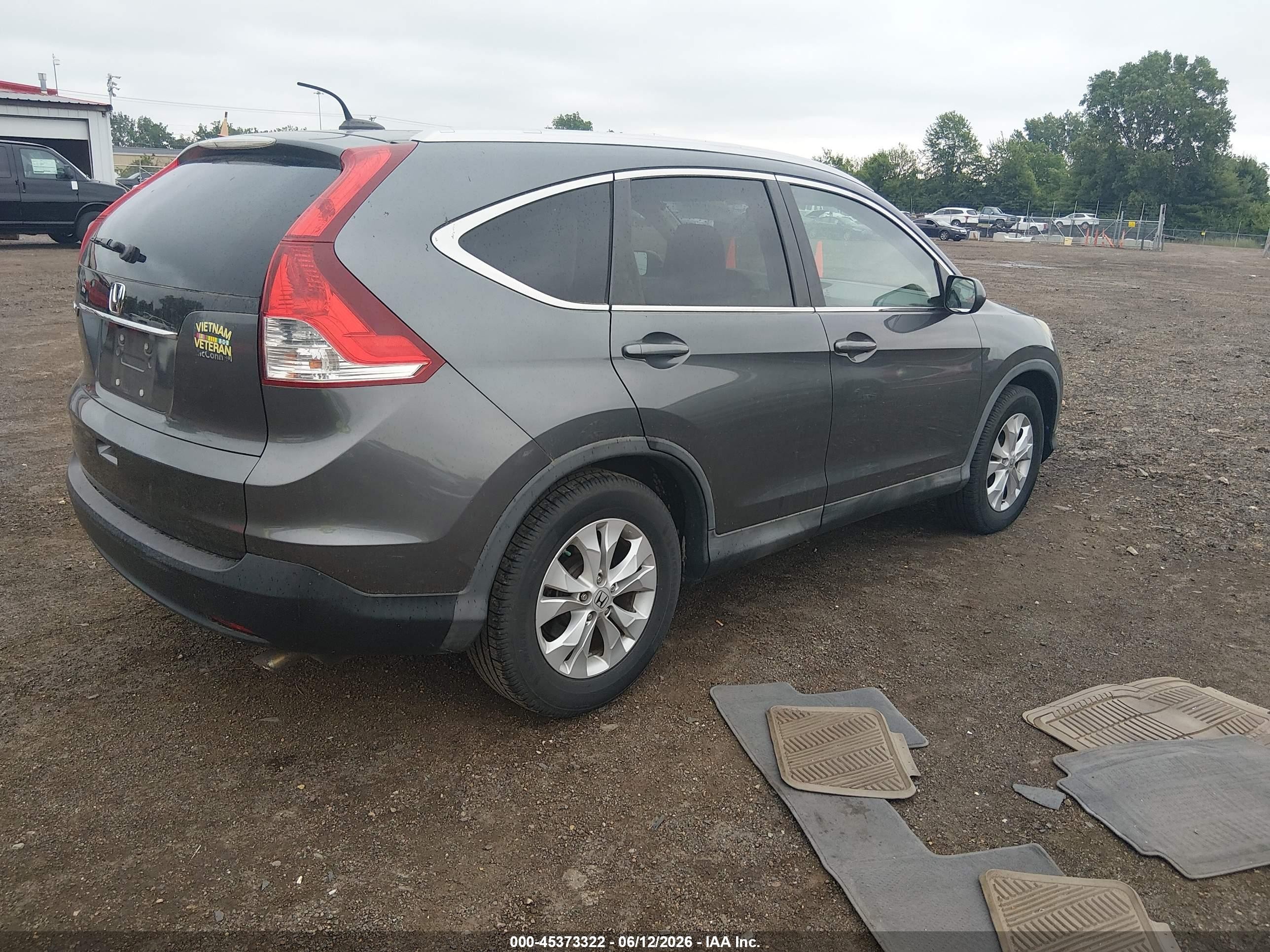 2013 Honda Cr-v Ex-l Gray vin: 2HKRM3H74DH505255