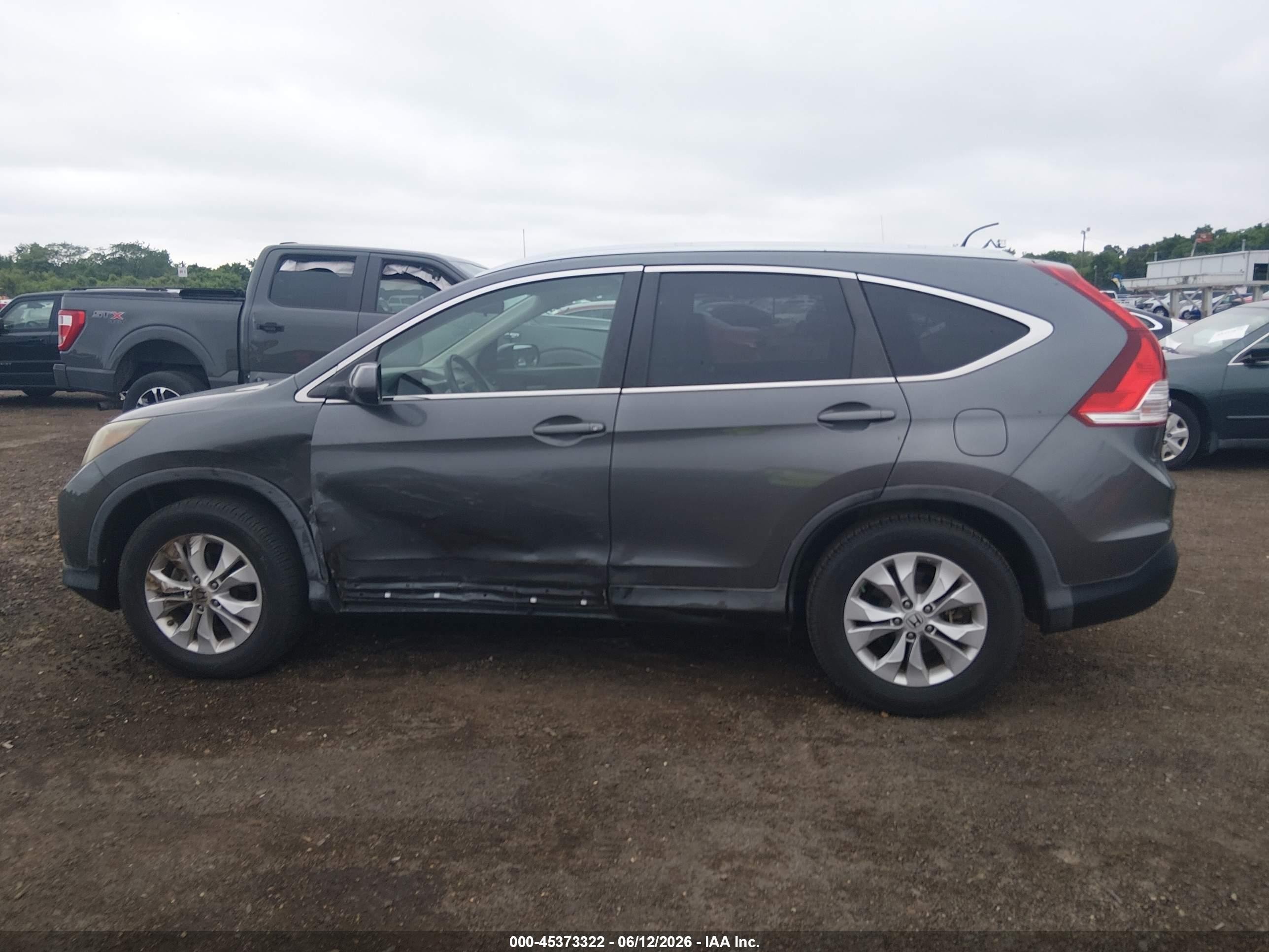 2013 Honda Cr-v Ex-l Gray vin: 2HKRM3H74DH505255