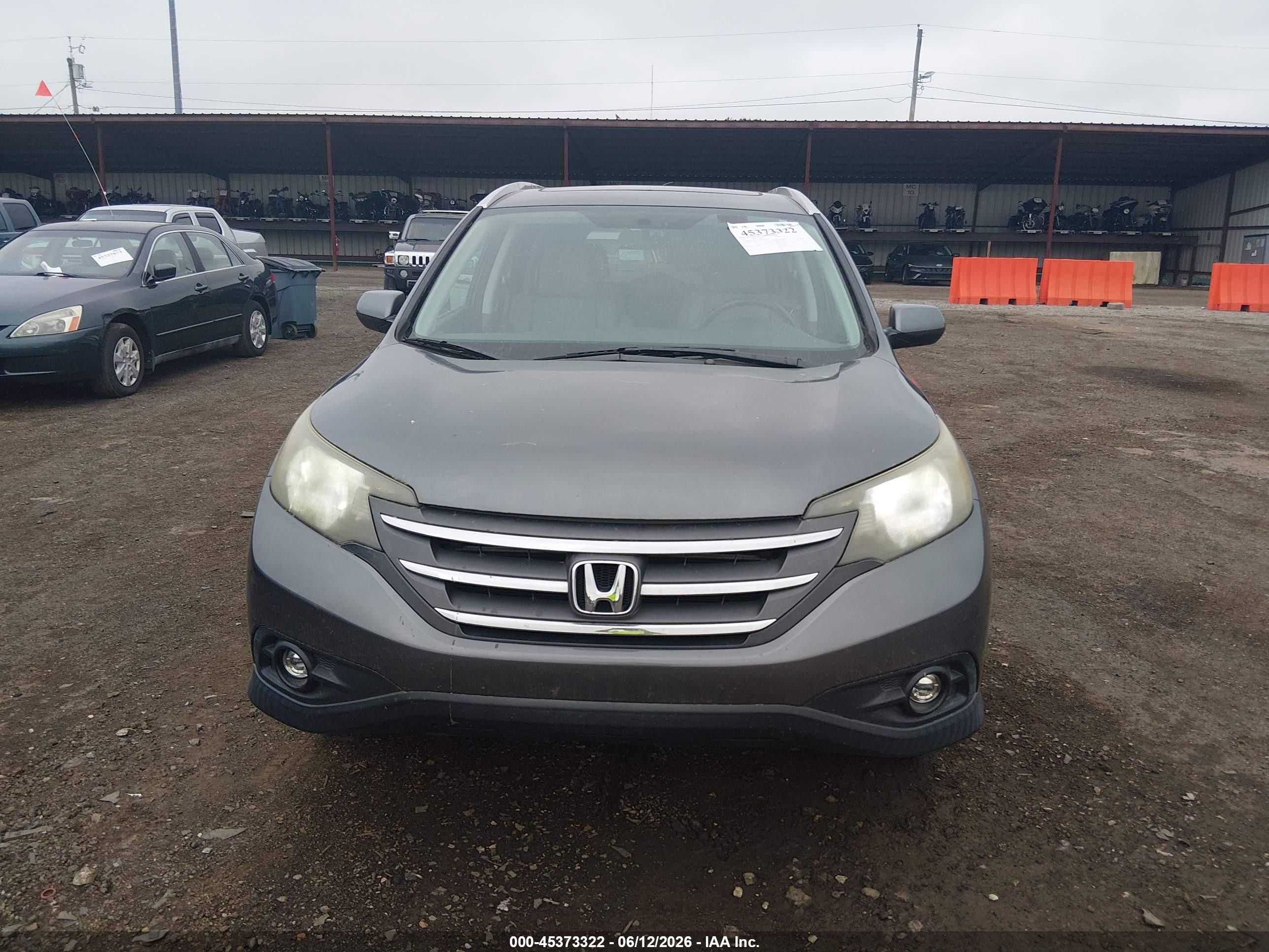 2013 Honda Cr-v Ex-l Gray vin: 2HKRM3H74DH505255