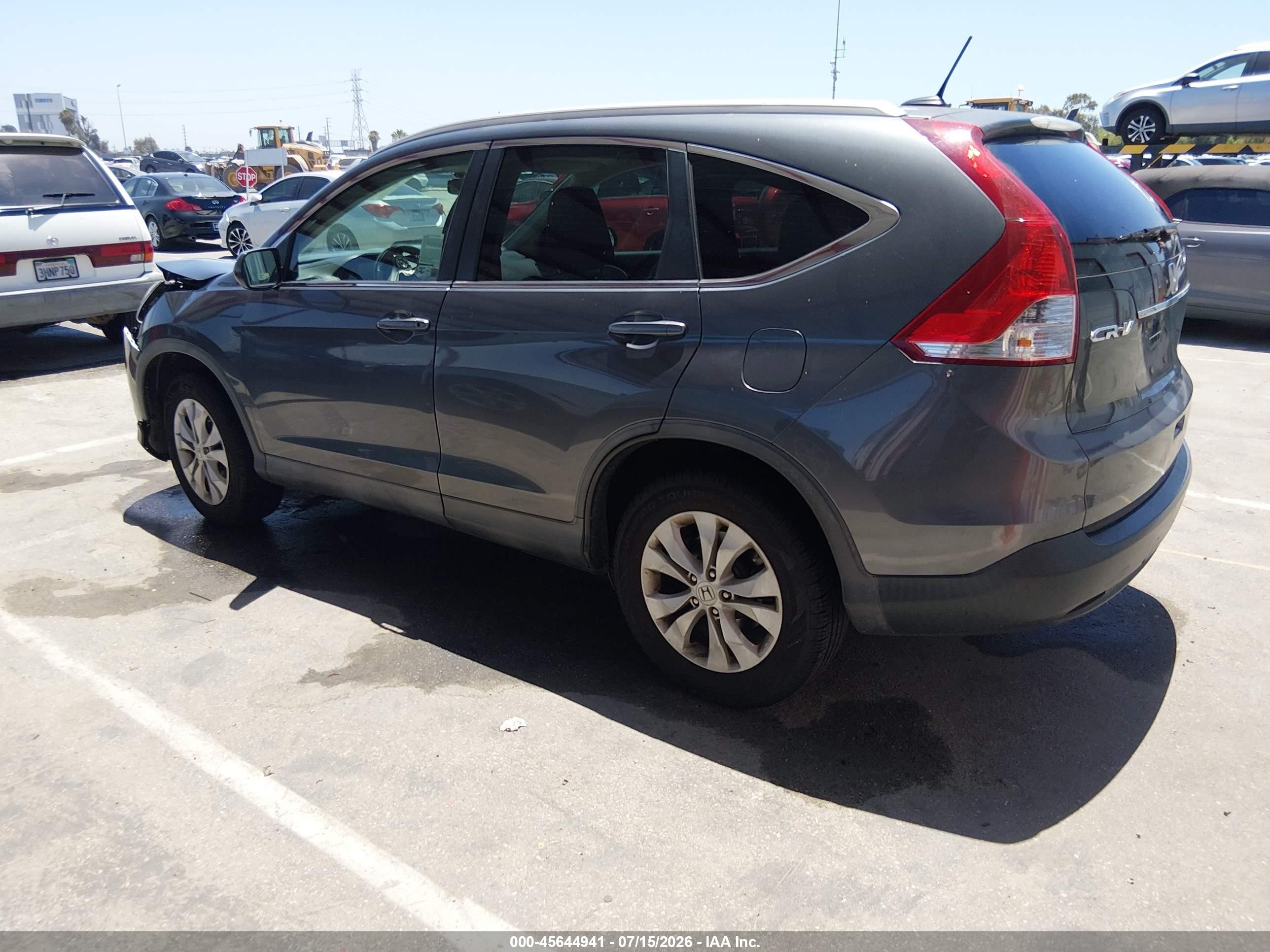 2013 Honda Cr-v Ex-l Blue vin: 2HKRM3H74DH505823