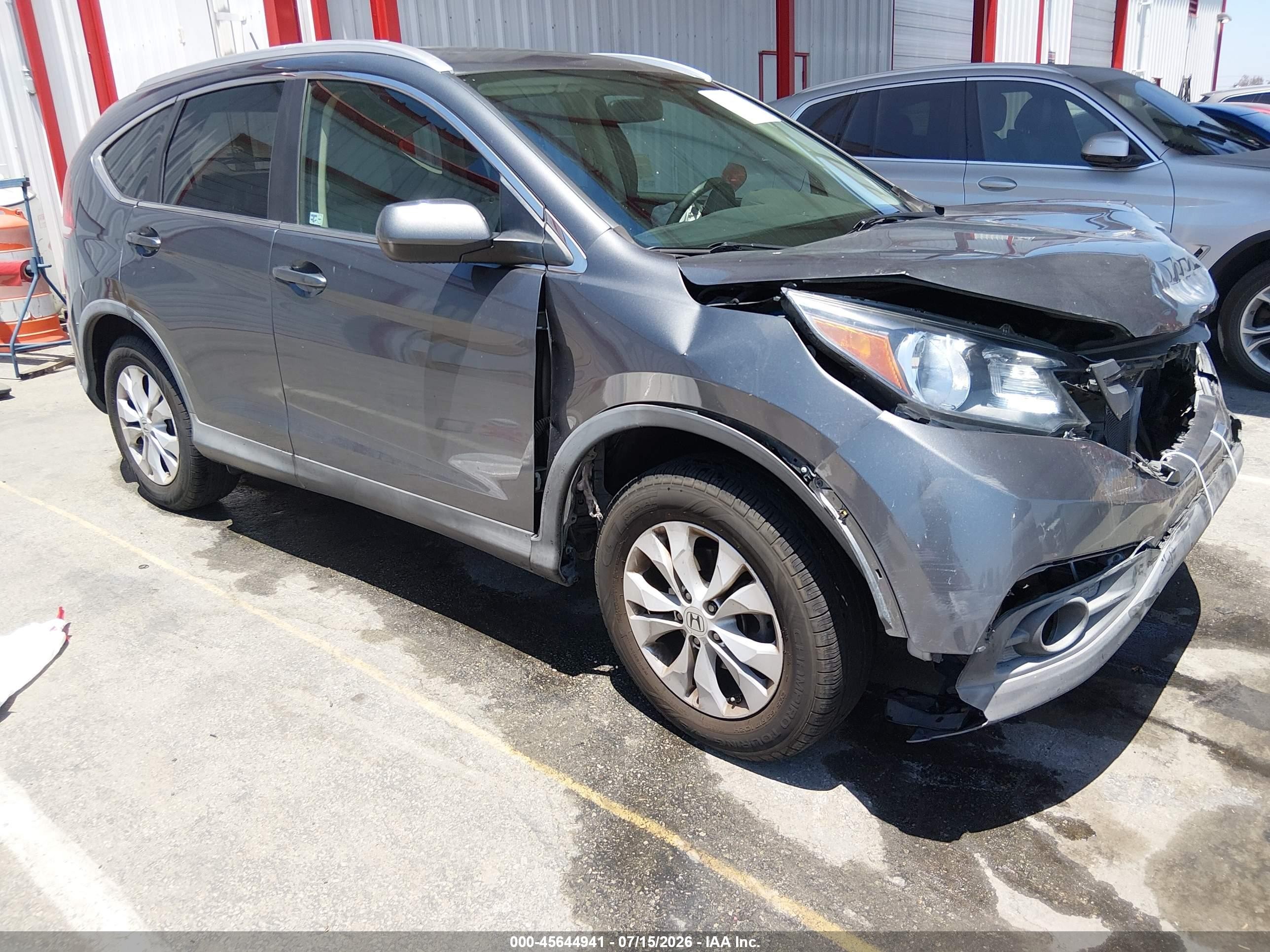 2013 Honda Cr-v Ex-l Blue vin: 2HKRM3H74DH505823