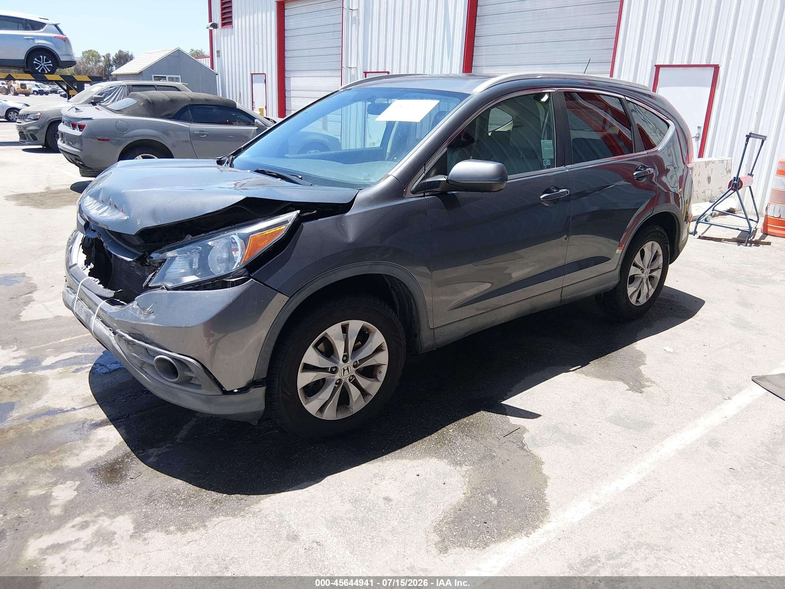 2013 Honda Cr-v Ex-l Blue vin: 2HKRM3H74DH505823