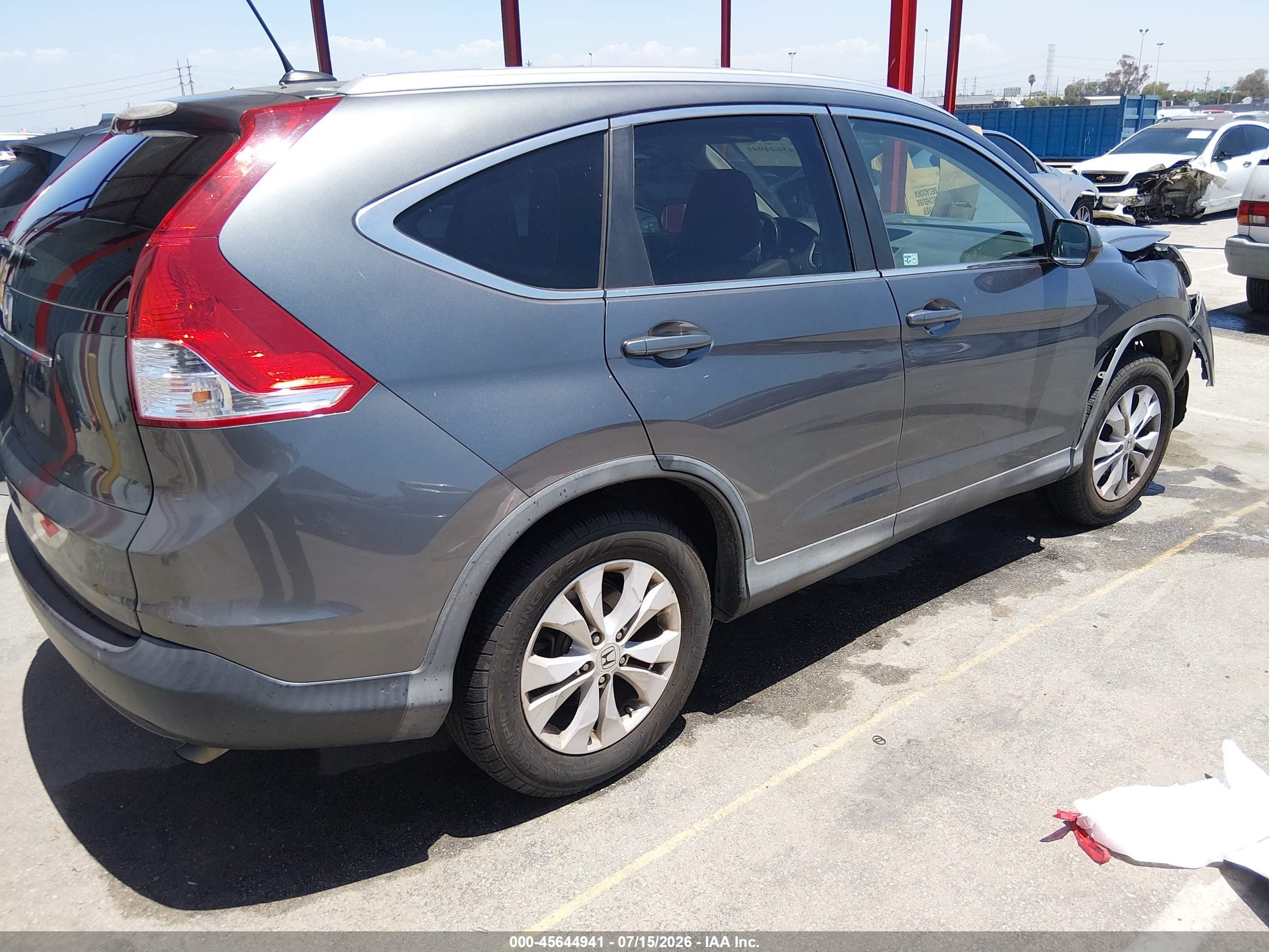 2013 Honda Cr-v Ex-l Blue vin: 2HKRM3H74DH505823