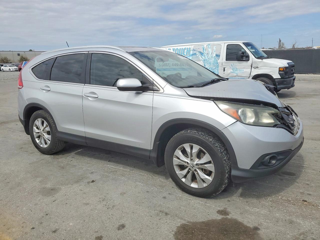 2013 Honda Cr-v Exl Silver vin: 2HKRM3H74DH508155