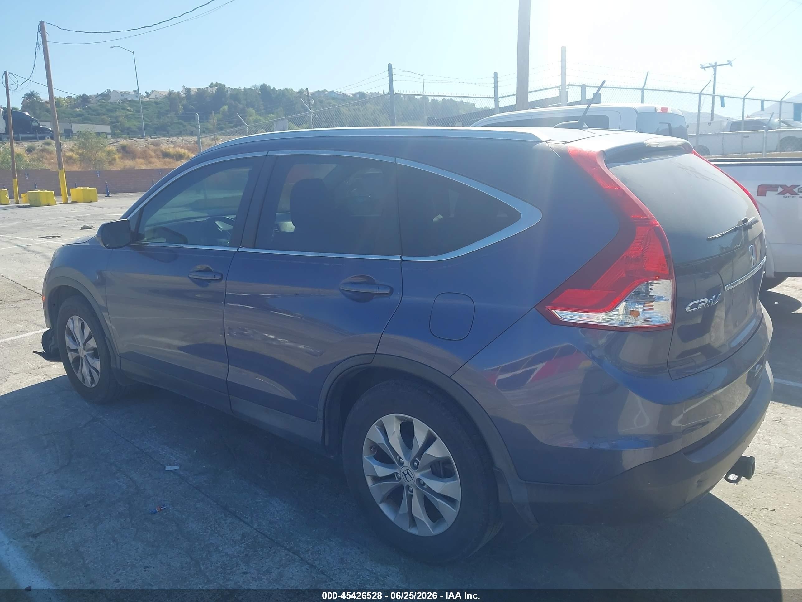 2013 Honda Cr-v Ex-l Blue vin: 2HKRM3H74DH523030