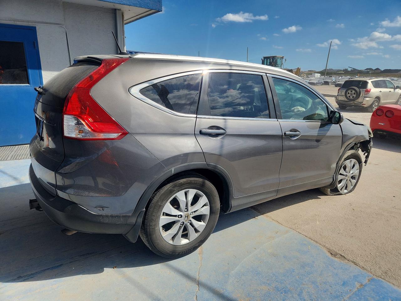 2014 Honda Cr-v Exl Серый vin: 2HKRM3H74EH510554