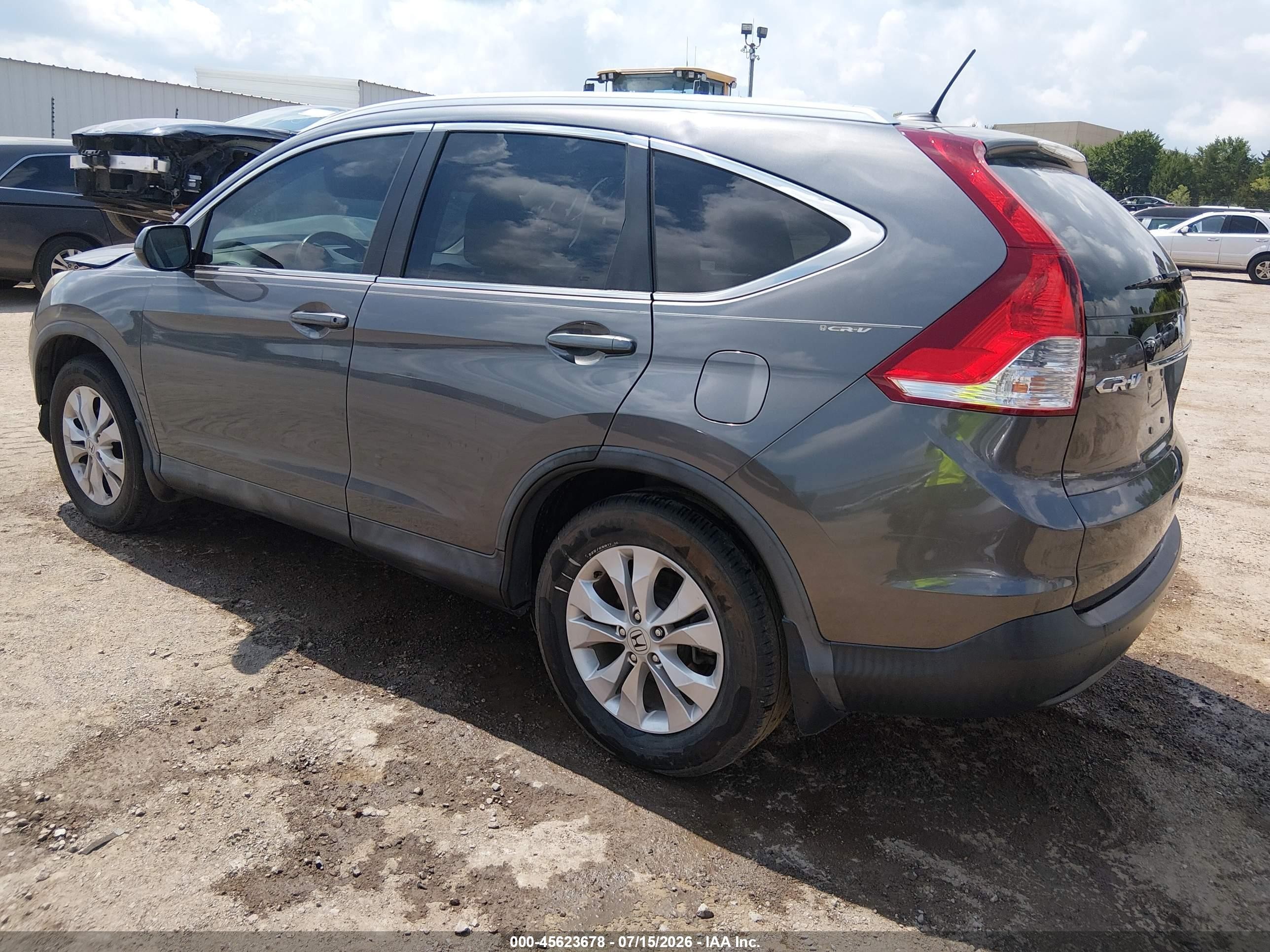 2014 Honda Cr-v Ex-l Серый vin: 2HKRM3H74EH529329