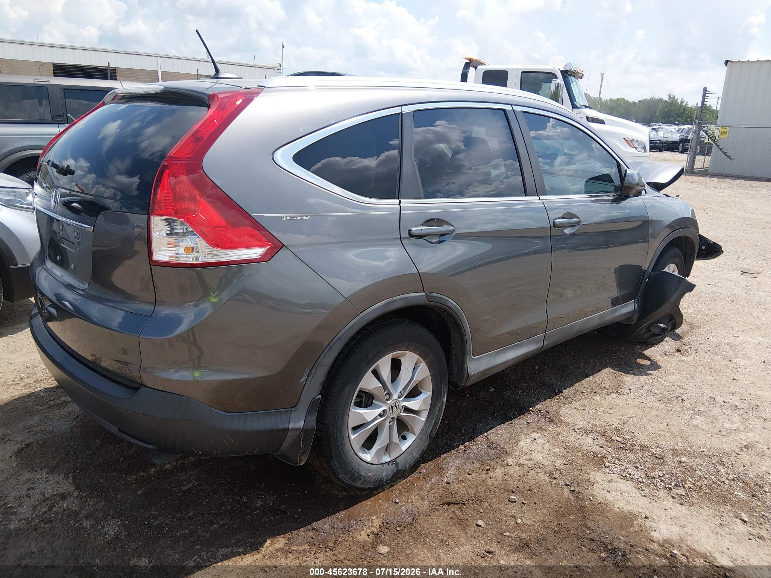2014 Honda Cr-v Ex-l Серый vin: 2HKRM3H74EH529329
