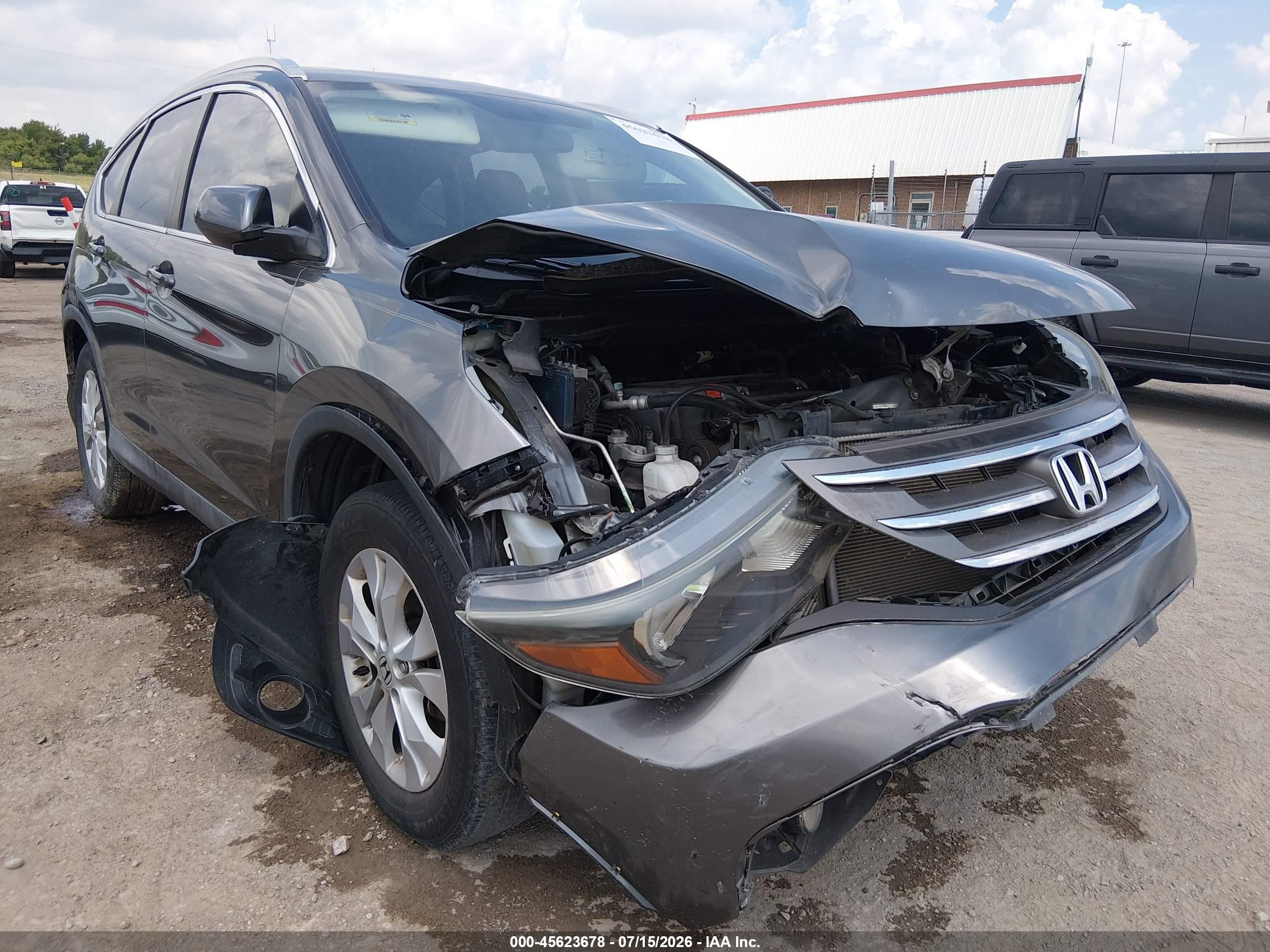 2014 Honda Cr-v Ex-l Серый vin: 2HKRM3H74EH529329