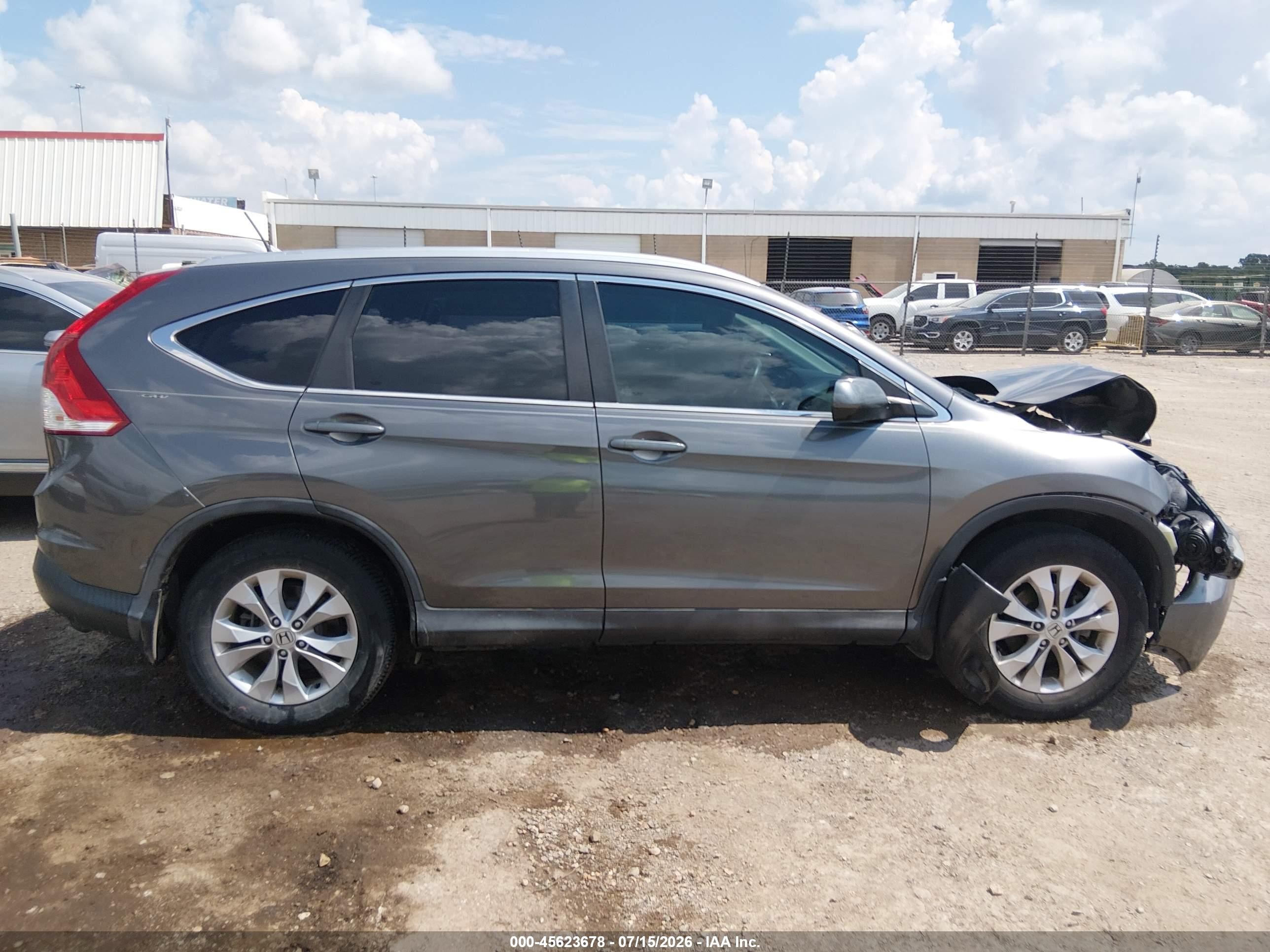 2014 Honda Cr-v Ex-l Серый vin: 2HKRM3H74EH529329