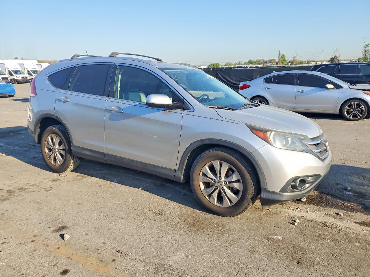 2014 Honda Cr-v Exl Silver vin: 2HKRM3H74EH534577