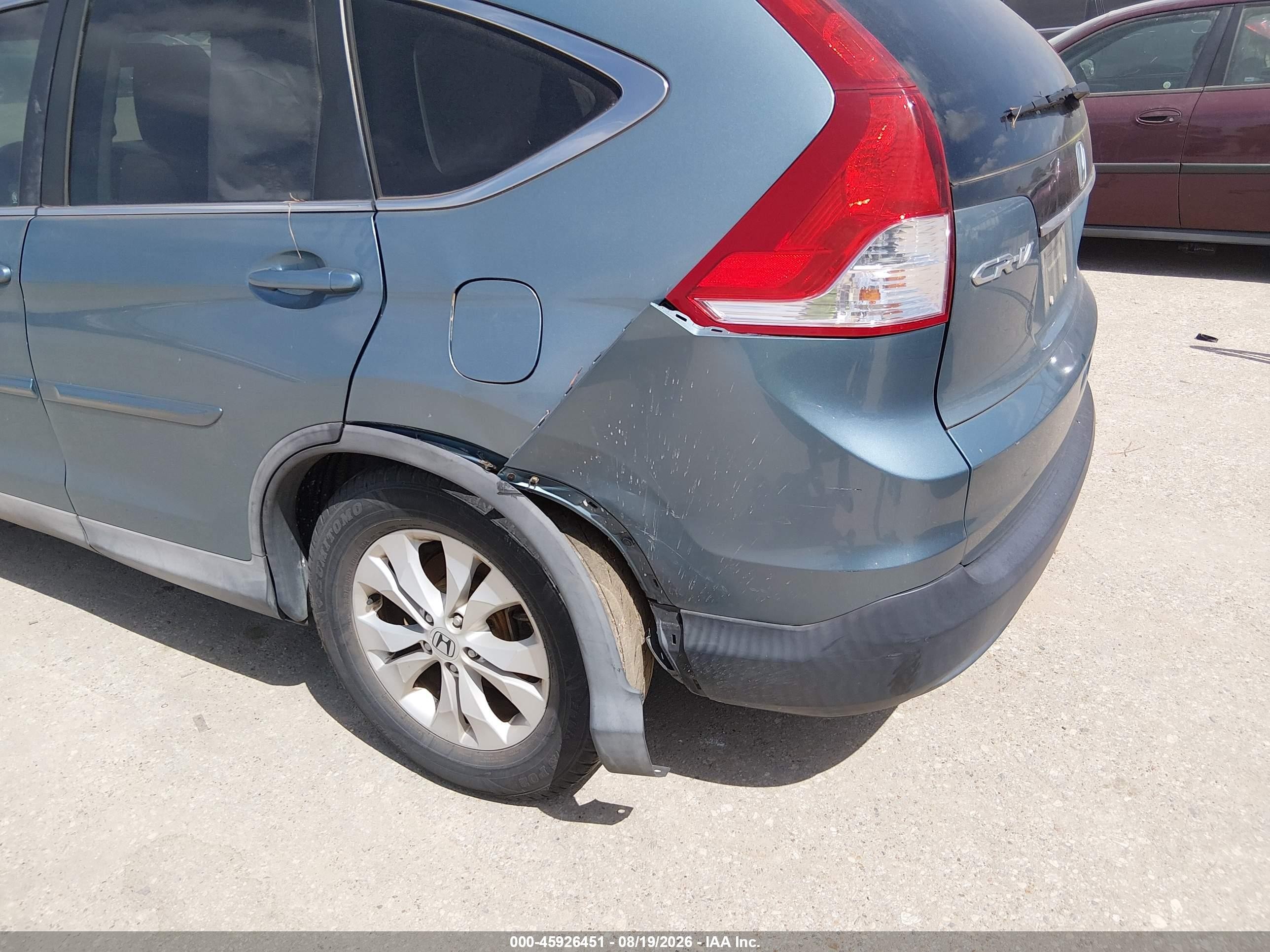 2014 Honda Cr-v Ex-l Blue vin: 2HKRM3H74EH547166